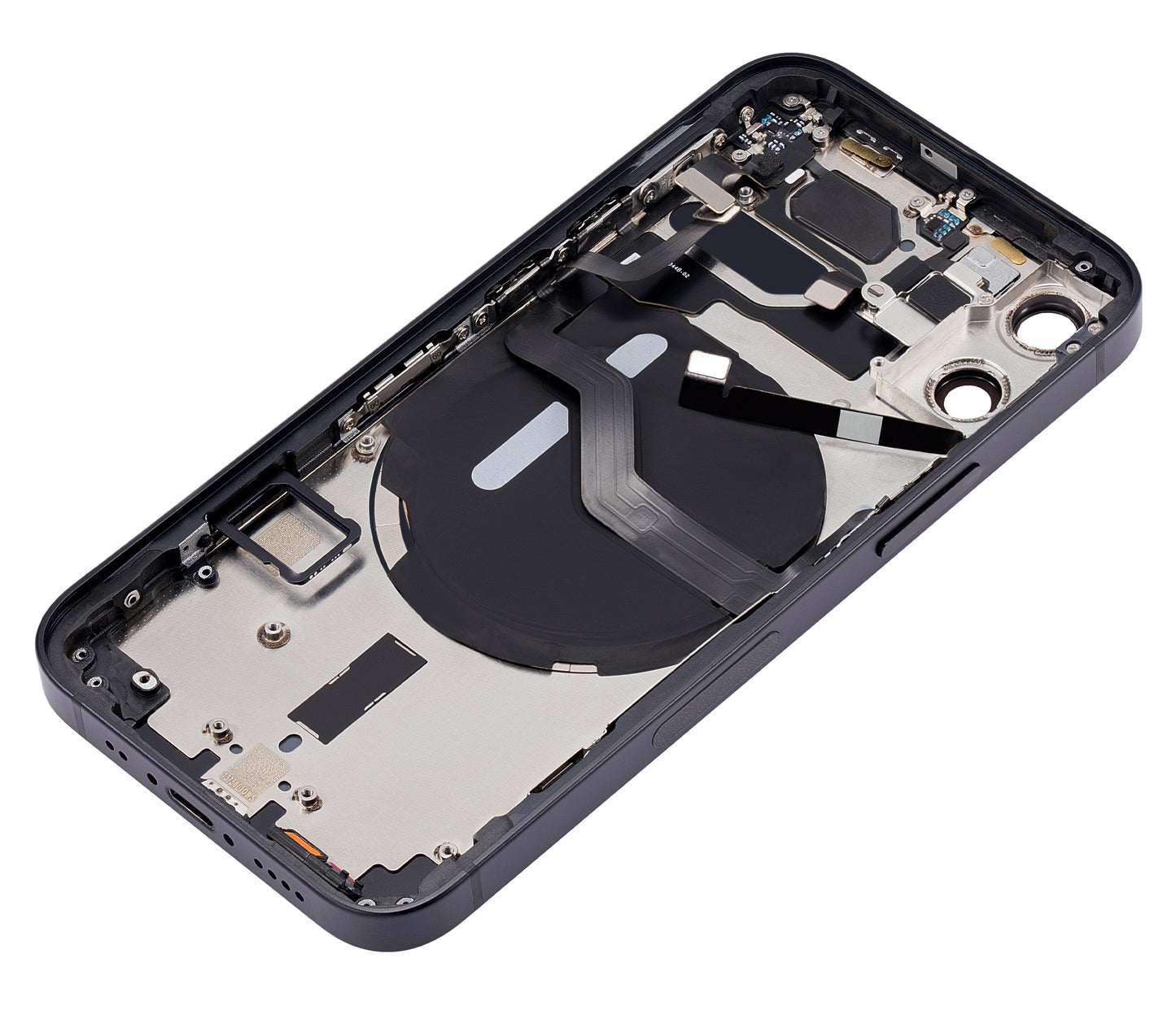 Back Housing W/ Small Parts For iPhone 12 Mini (US Version) (Aftermarket Plus) (Black)