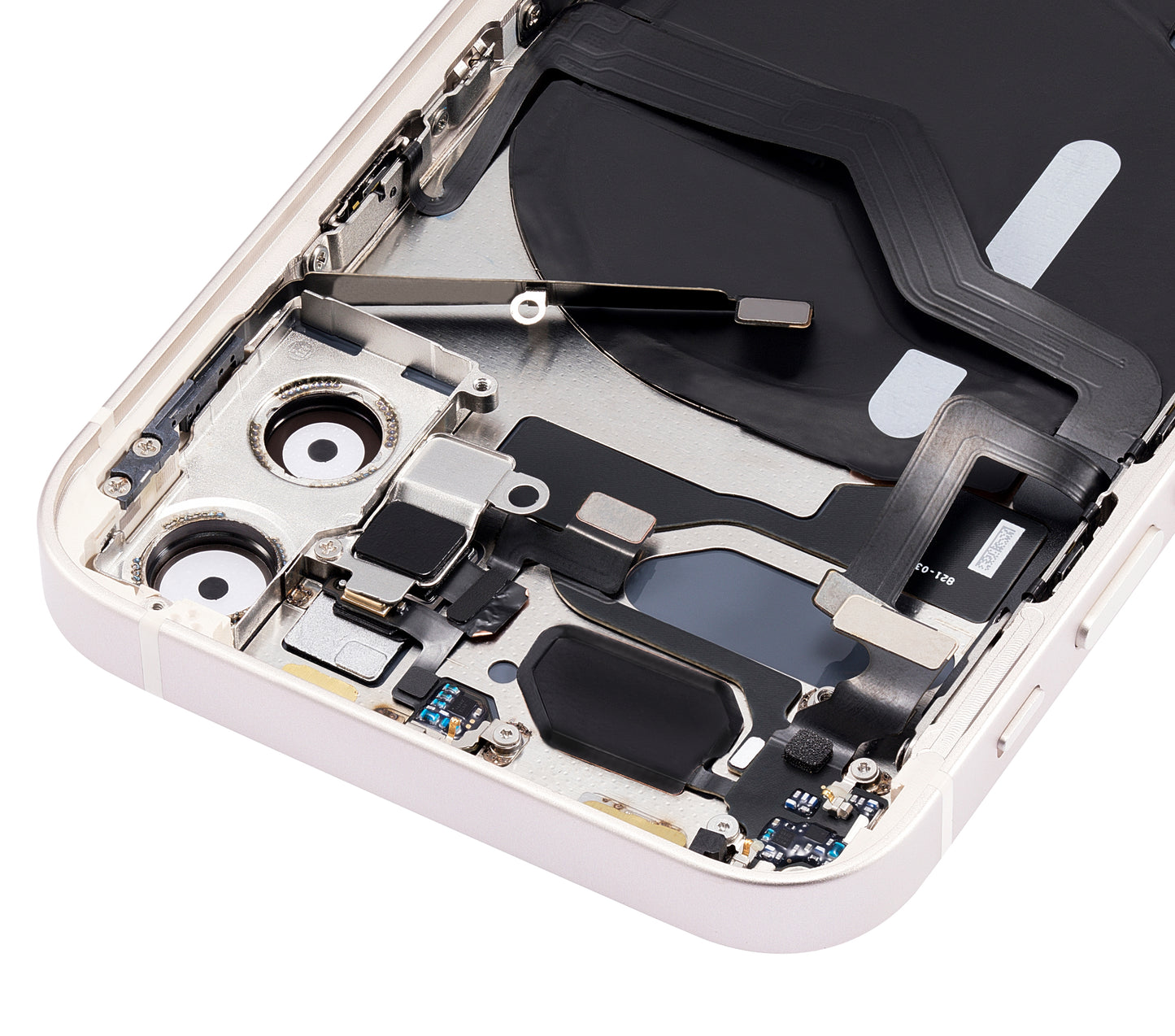 Back Housing W/ Small Parts For iPhone 12 Mini (US Version) (Aftermarket Plus) (White)