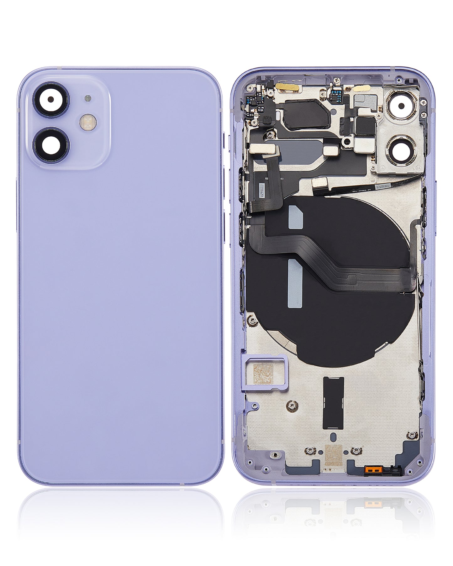 Back Housing W/ Small Parts For iPhone 12 Mini (US Version) (Aftermarket Plus) (Purple)