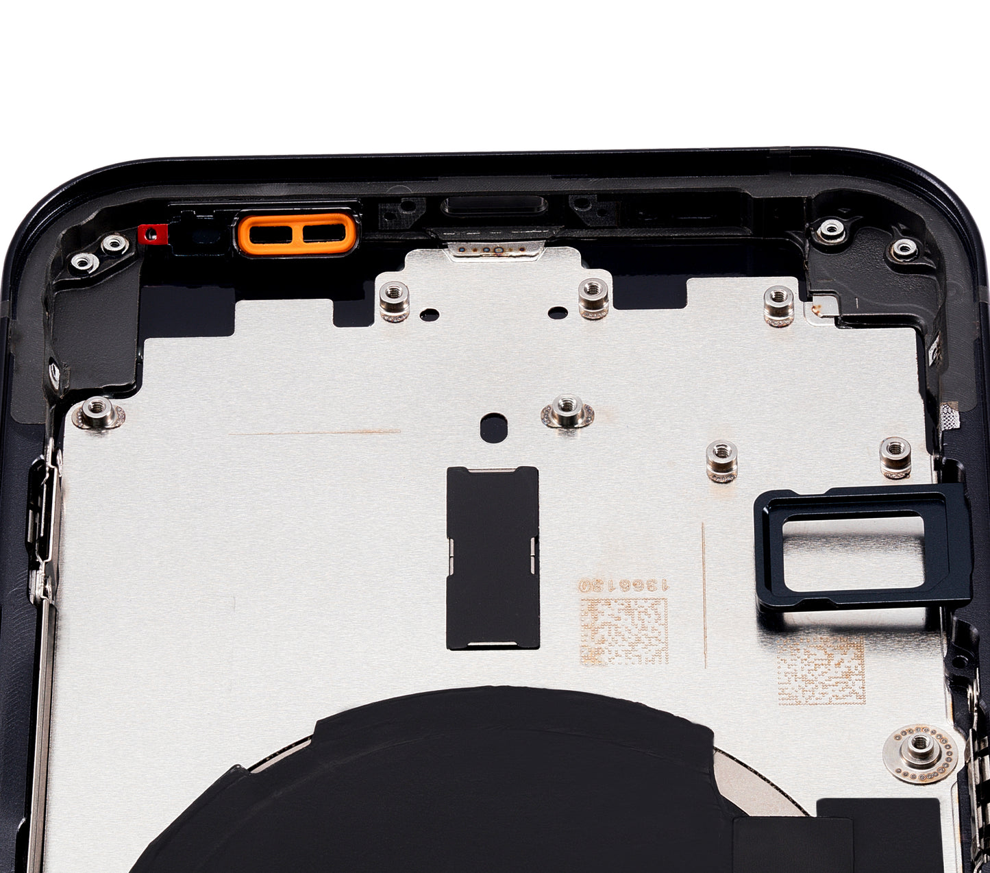 Back Housing W/ Small Parts For iPhone 12 (US Version) (Aftermarket Plus) (Black)