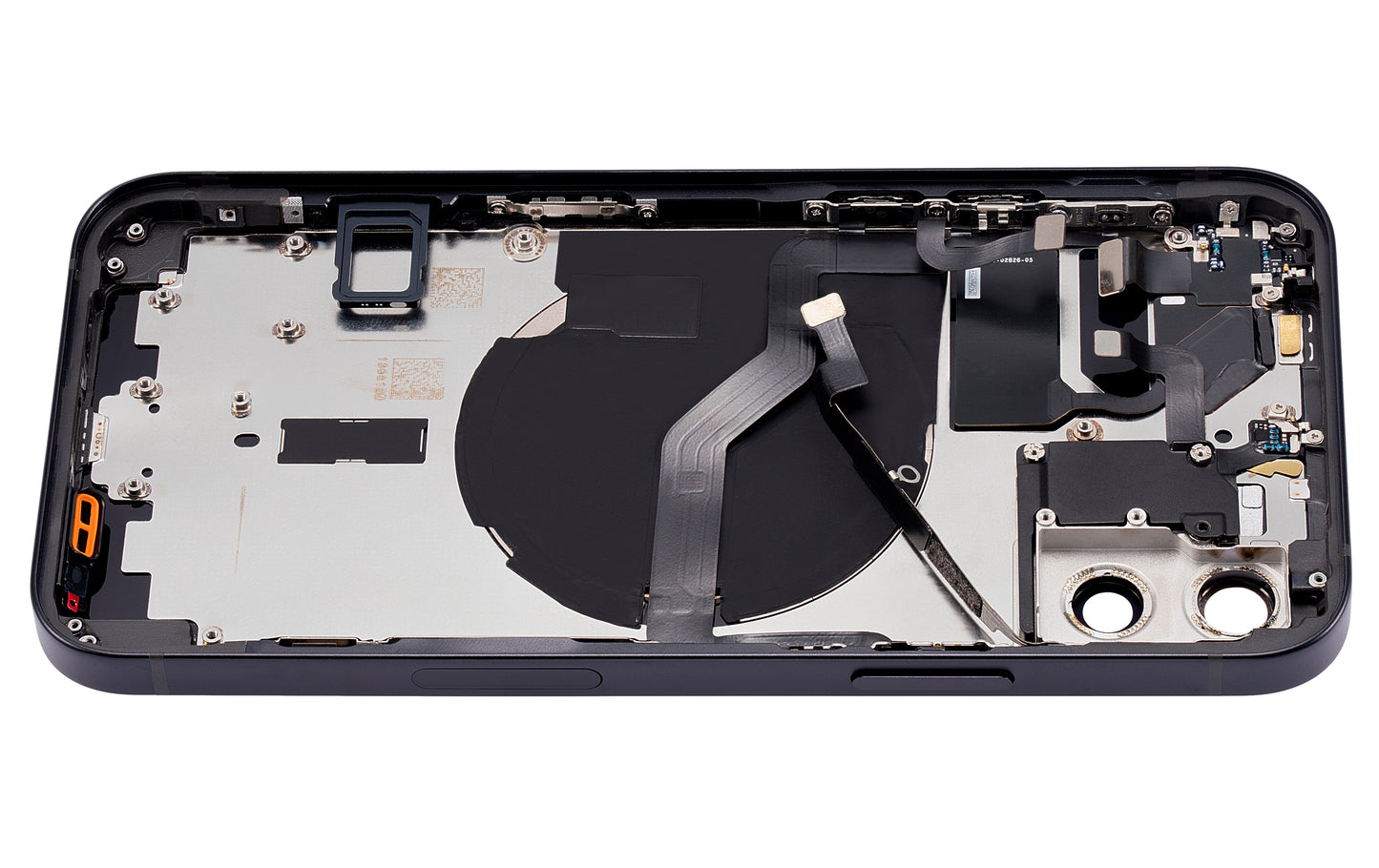 Back Housing W/ Small Parts For iPhone 12 (US Version) (Aftermarket Plus) (Black)