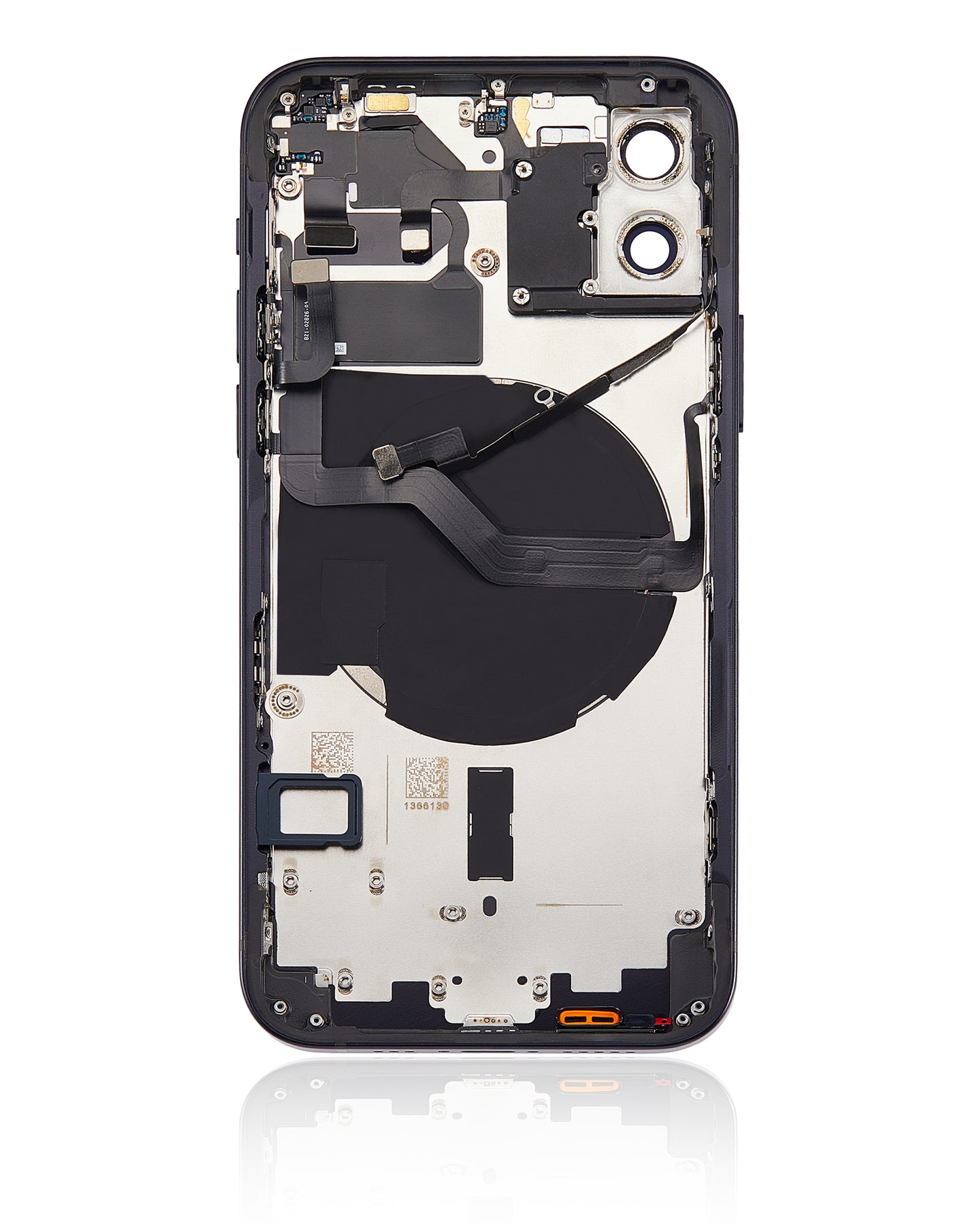 Back Housing W/ Small Parts For iPhone 12 (US Version) (Aftermarket Plus) (Black)