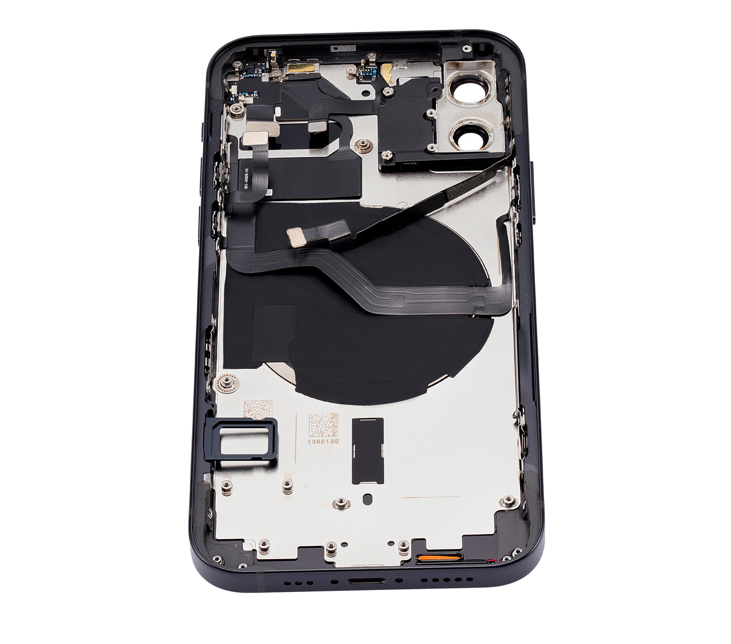 Back Housing W/ Small Parts For iPhone 12 (US Version) (Aftermarket Plus) (Black)