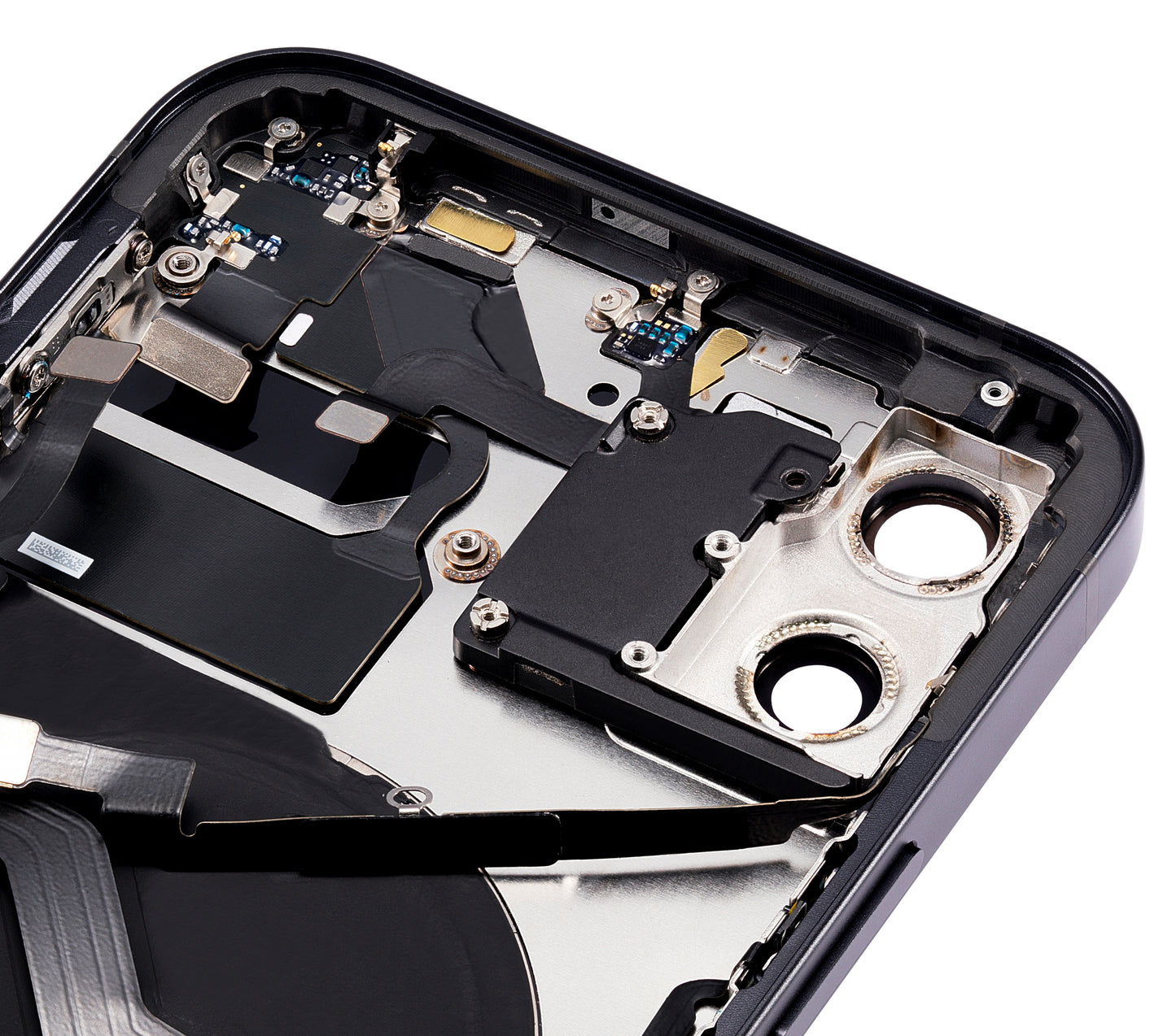Back Housing W/ Small Parts For iPhone 12 (US Version) (Aftermarket Plus) (Black)