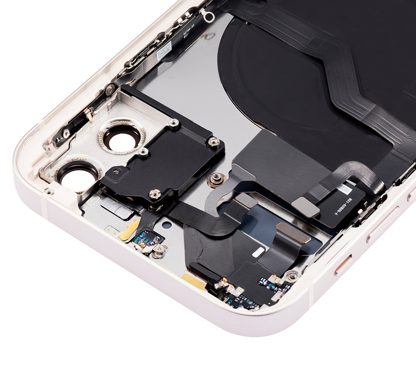 Back Housing W/ Small Parts For iPhone 12 (US Version) (Aftermarket Plus) (White)