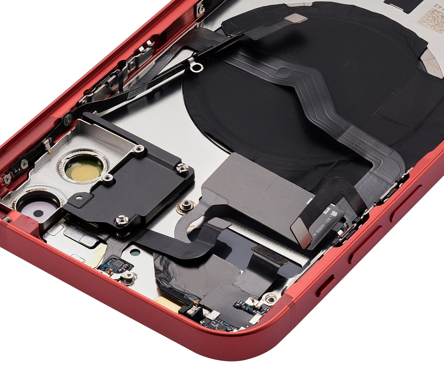 Back Housing W/ Small Parts For iPhone 12 (US Version) (Aftermarket Plus) (Red)