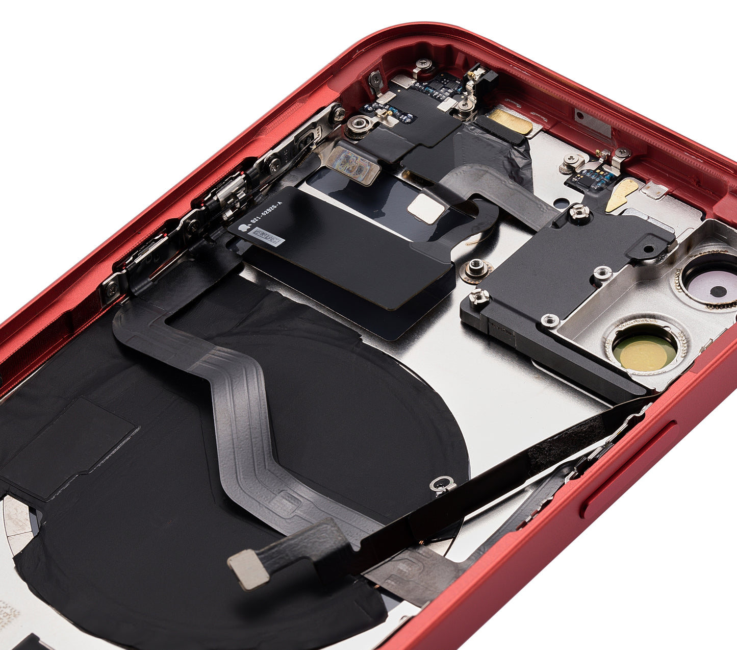 Back Housing W/ Small Parts For iPhone 12 (US Version) (Aftermarket Plus) (Red)