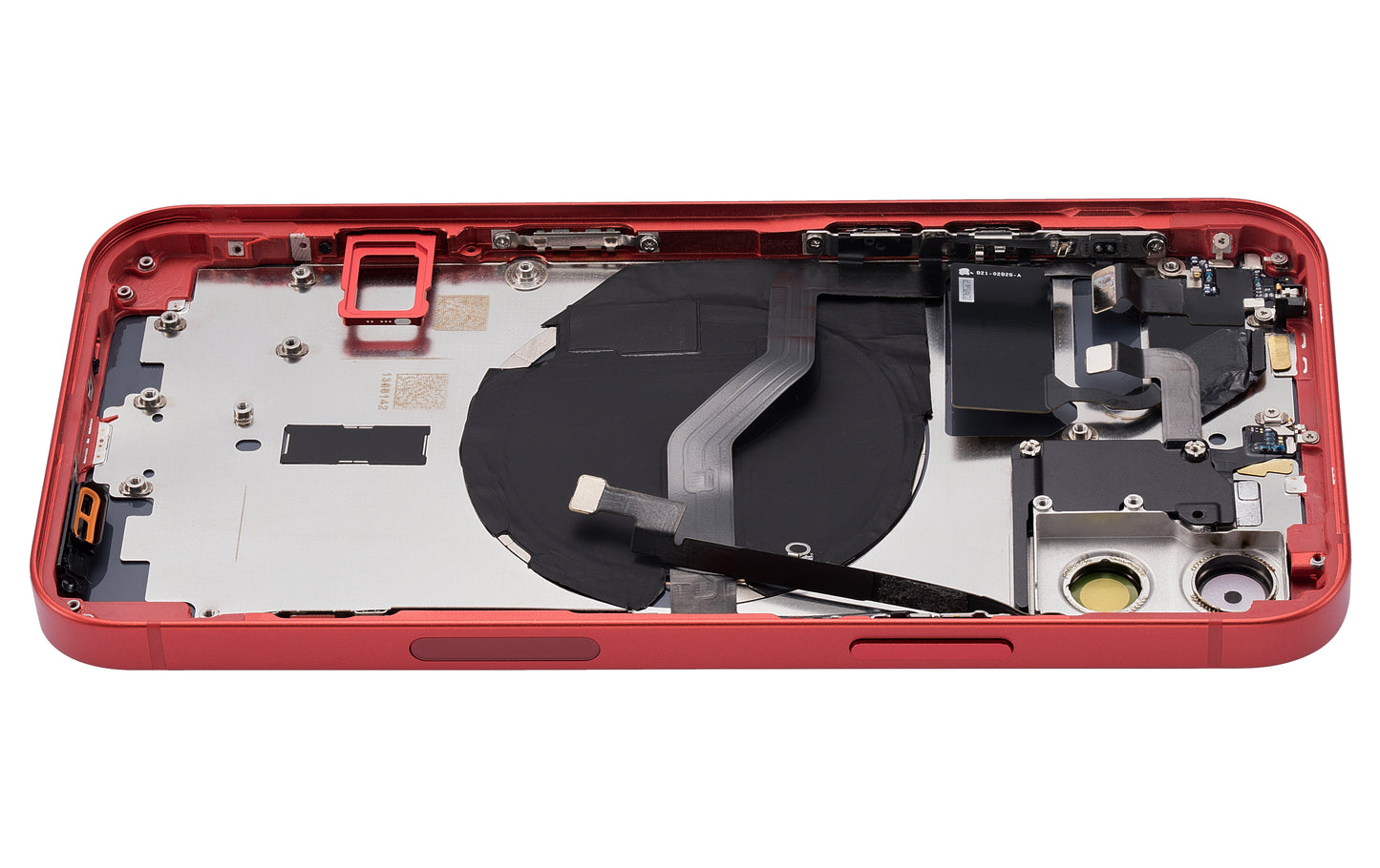 Back Housing W/ Small Parts For iPhone 12 (US Version) (Aftermarket Plus) (Red)