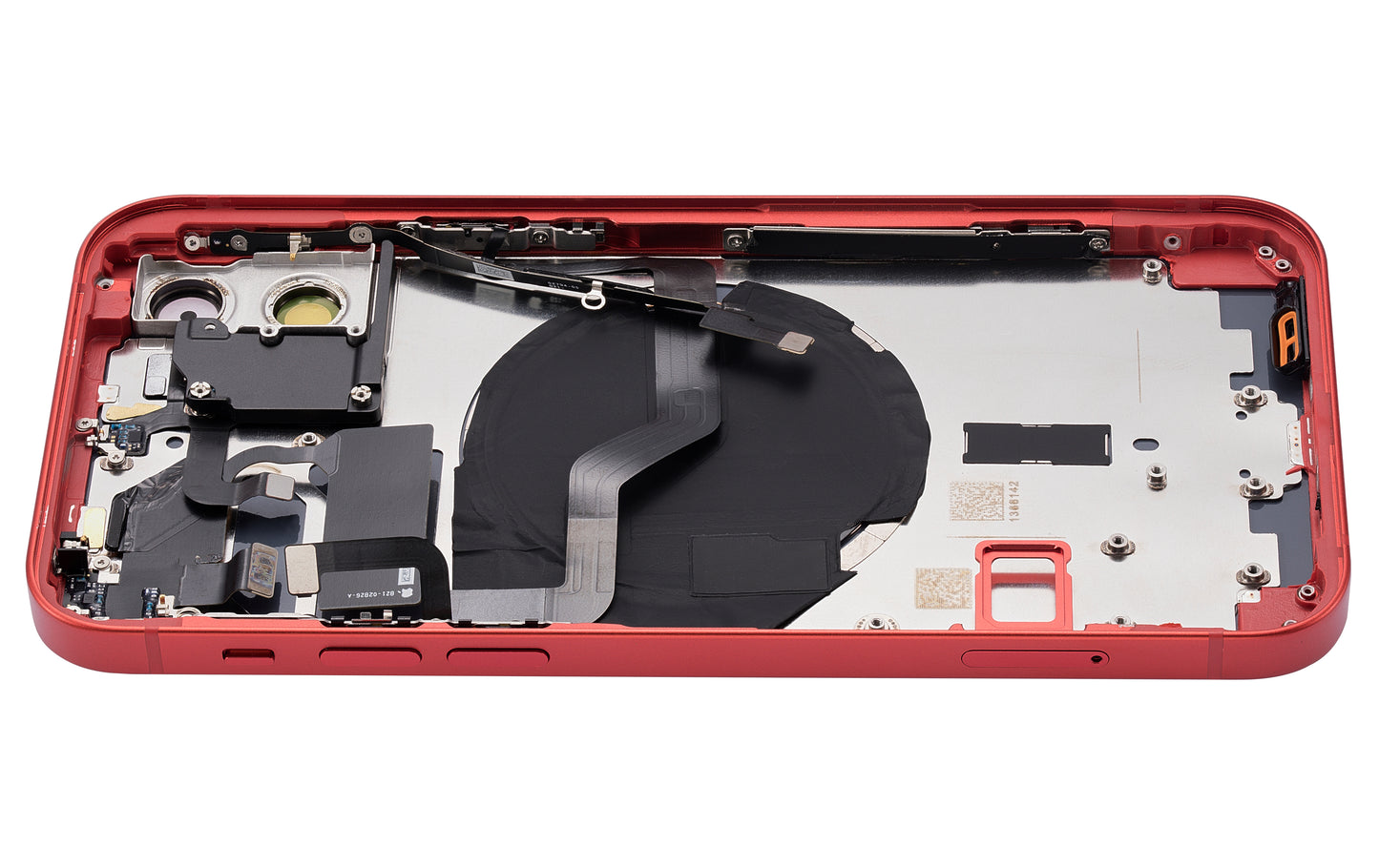 Back Housing W/ Small Parts For iPhone 12 (US Version) (Aftermarket Plus) (Red)