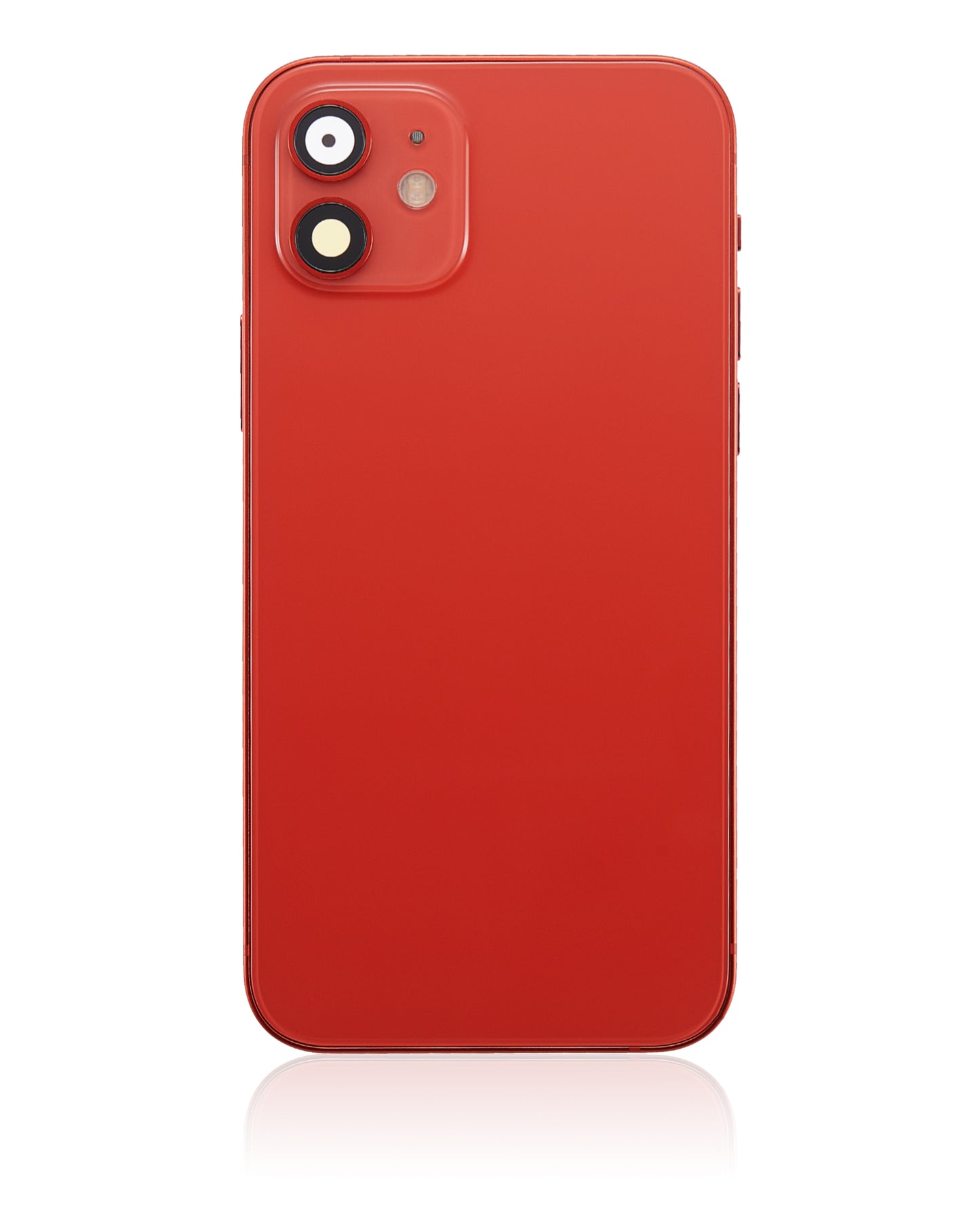 Back Housing W/ Small Parts For iPhone 12 (US Version) (Aftermarket Plus) (Red)