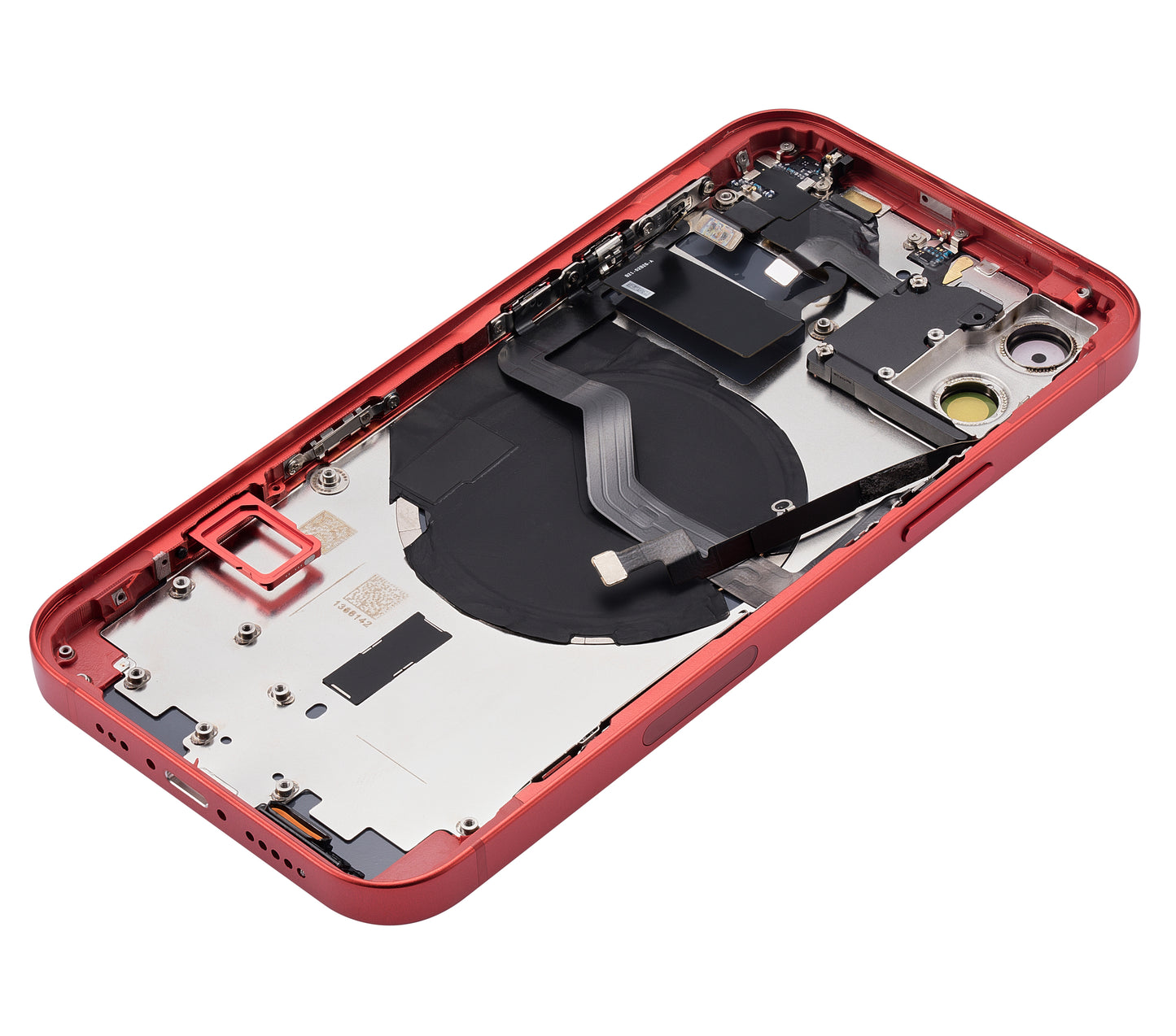 Back Housing W/ Small Parts For iPhone 12 (US Version) (Aftermarket Plus) (Red)