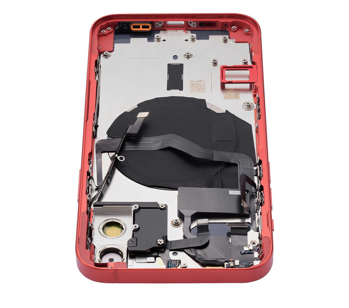 Back Housing W/ Small Parts For iPhone 12 (US Version) (Aftermarket Plus) (Red)