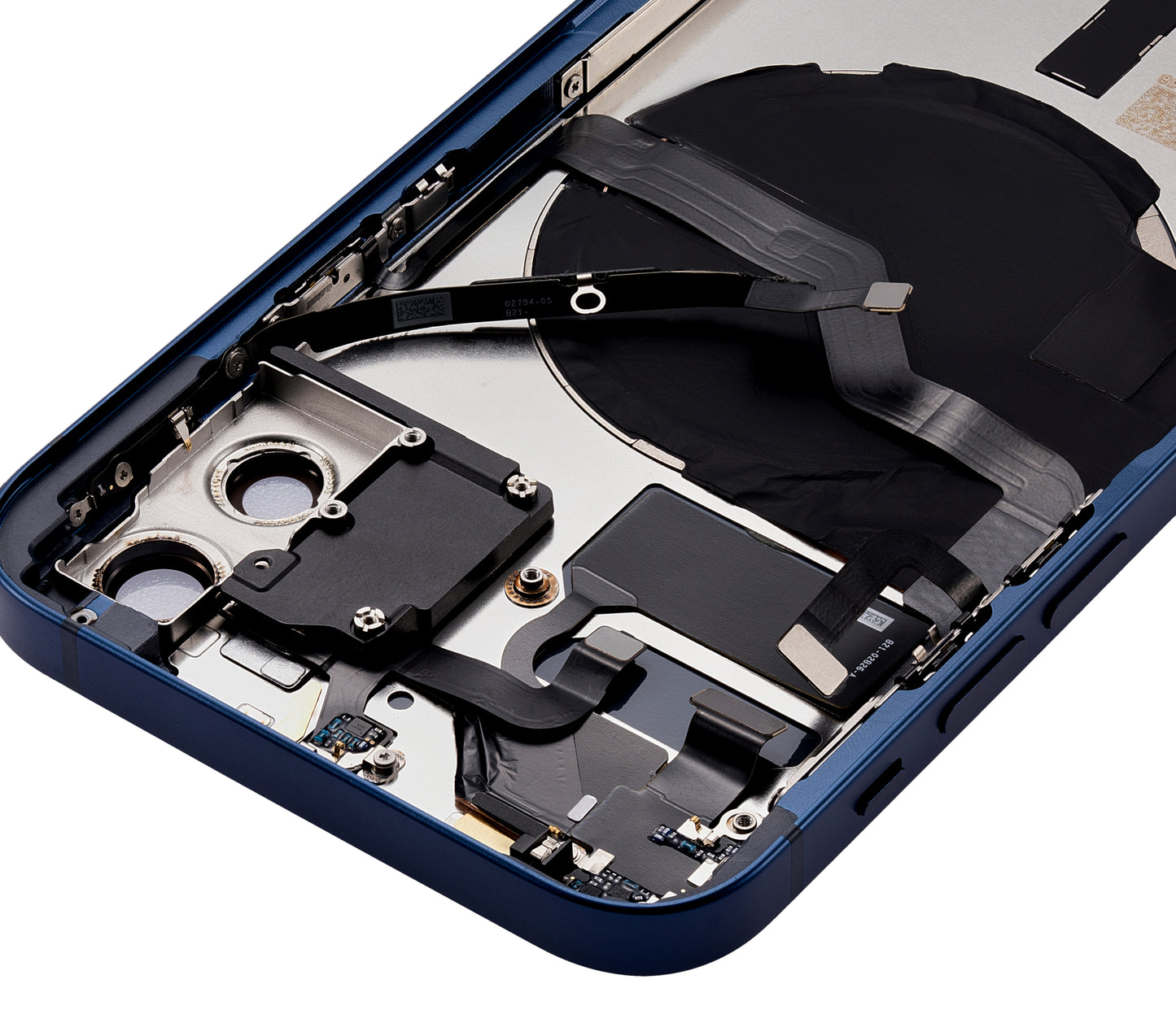 Back Housing W/ Small Parts For iPhone 12 (US Version) (Aftermarket Plus) (Blue)