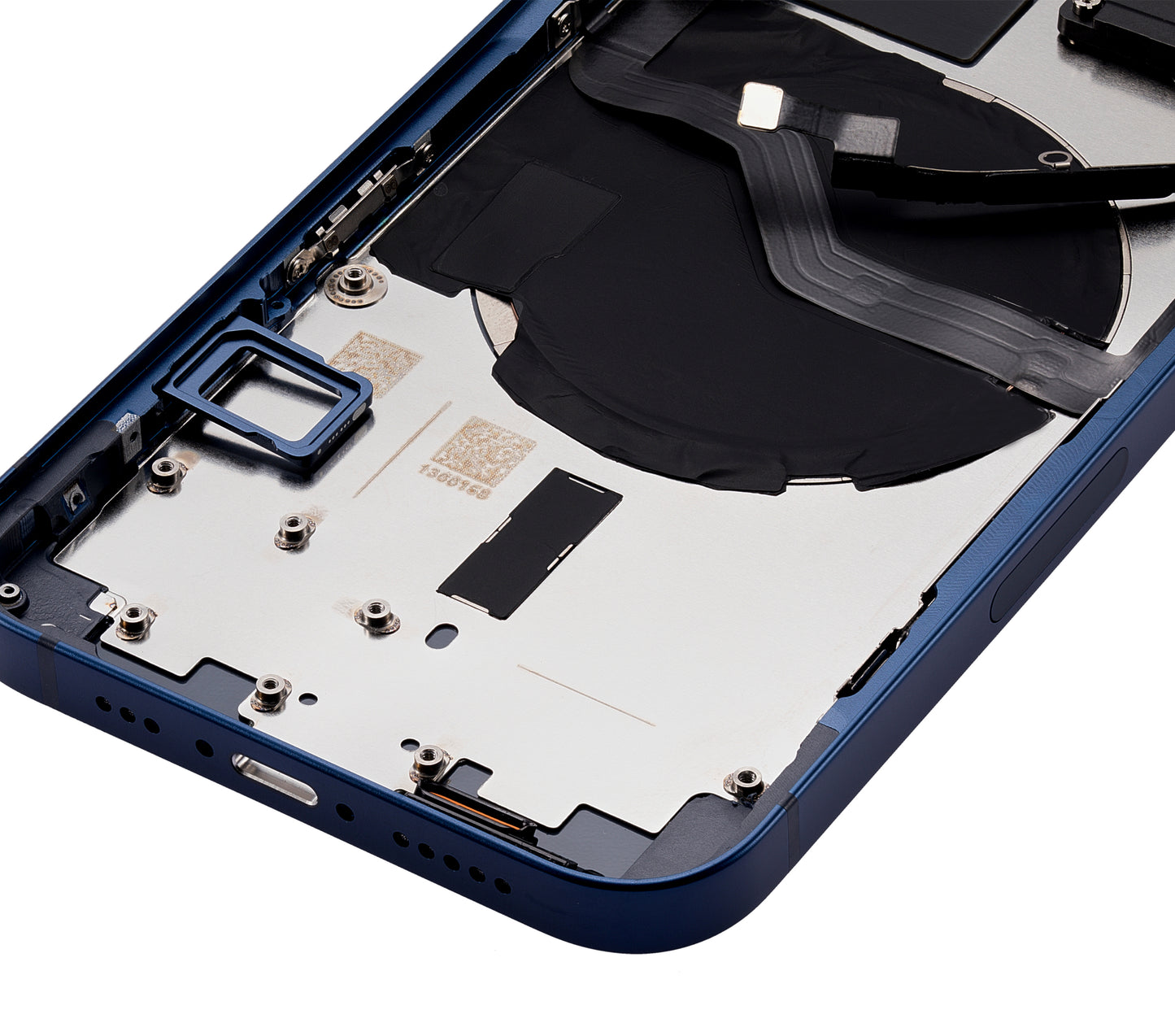 Back Housing W/ Small Parts For iPhone 12 (US Version) (Aftermarket Plus) (Blue)