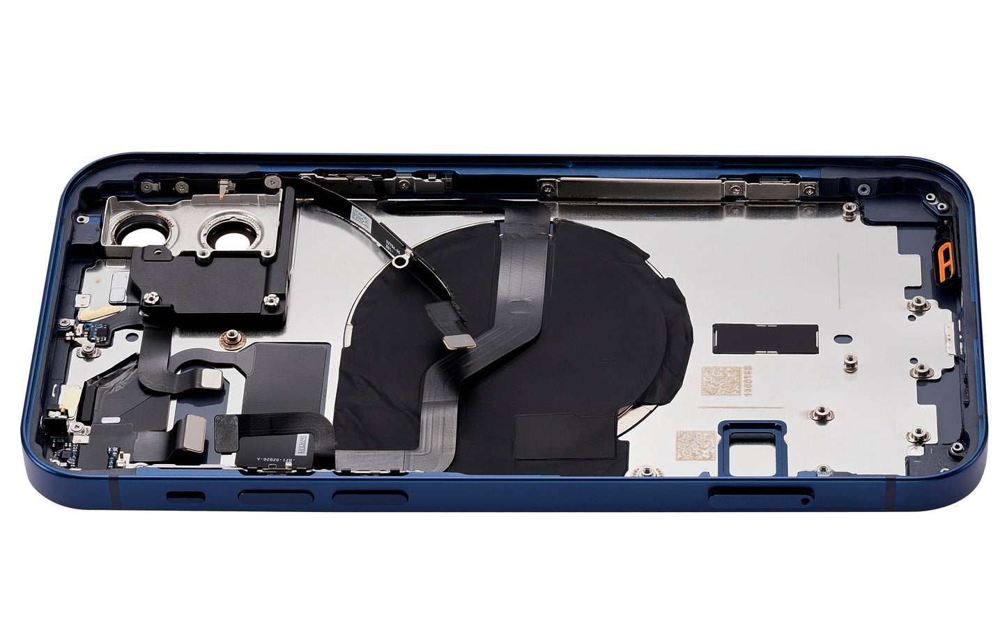 Back Housing W/ Small Parts For iPhone 12 (US Version) (Aftermarket Plus) (Blue)