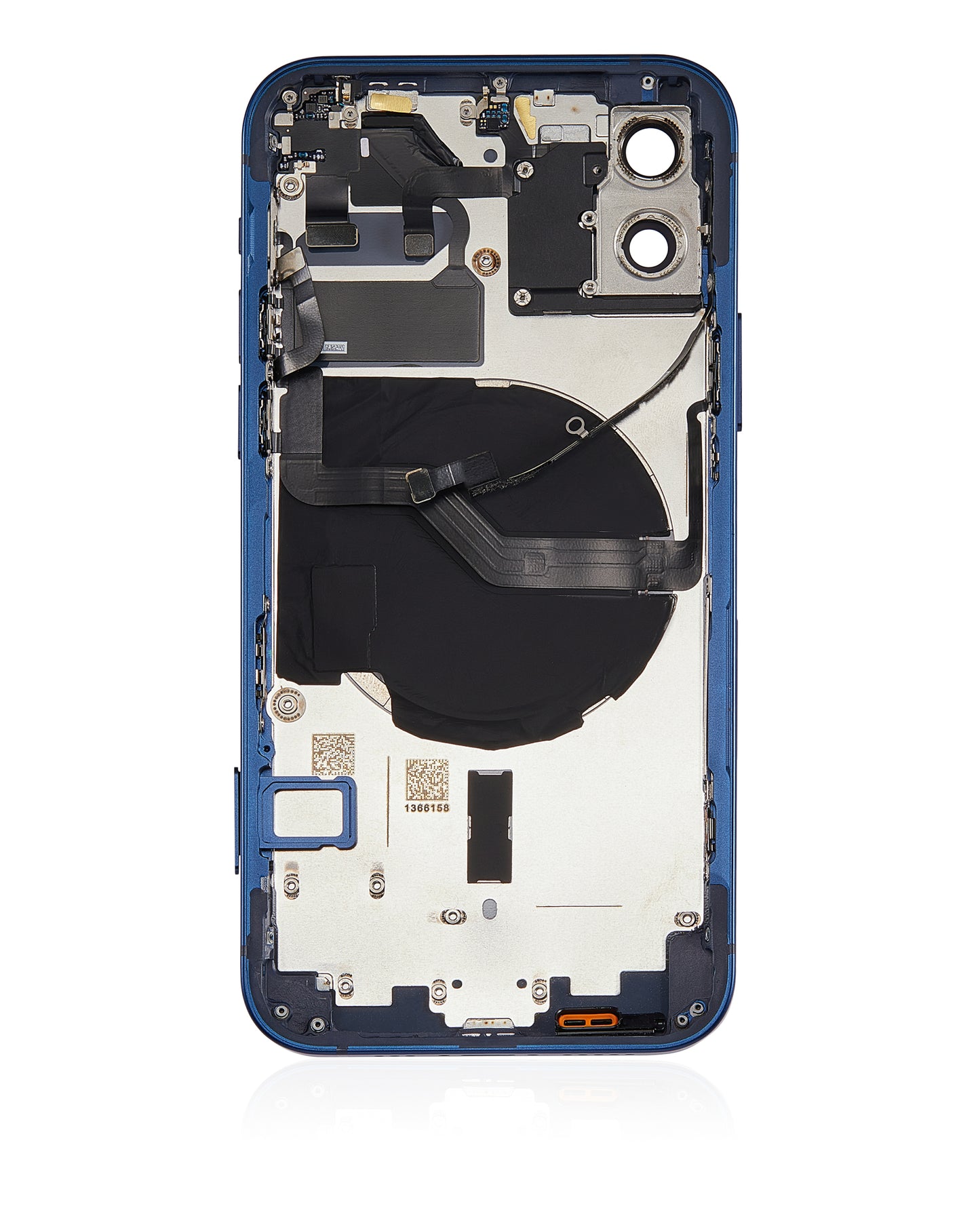 Back Housing W/ Small Parts For iPhone 12 (US Version) (Aftermarket Plus) (Blue)