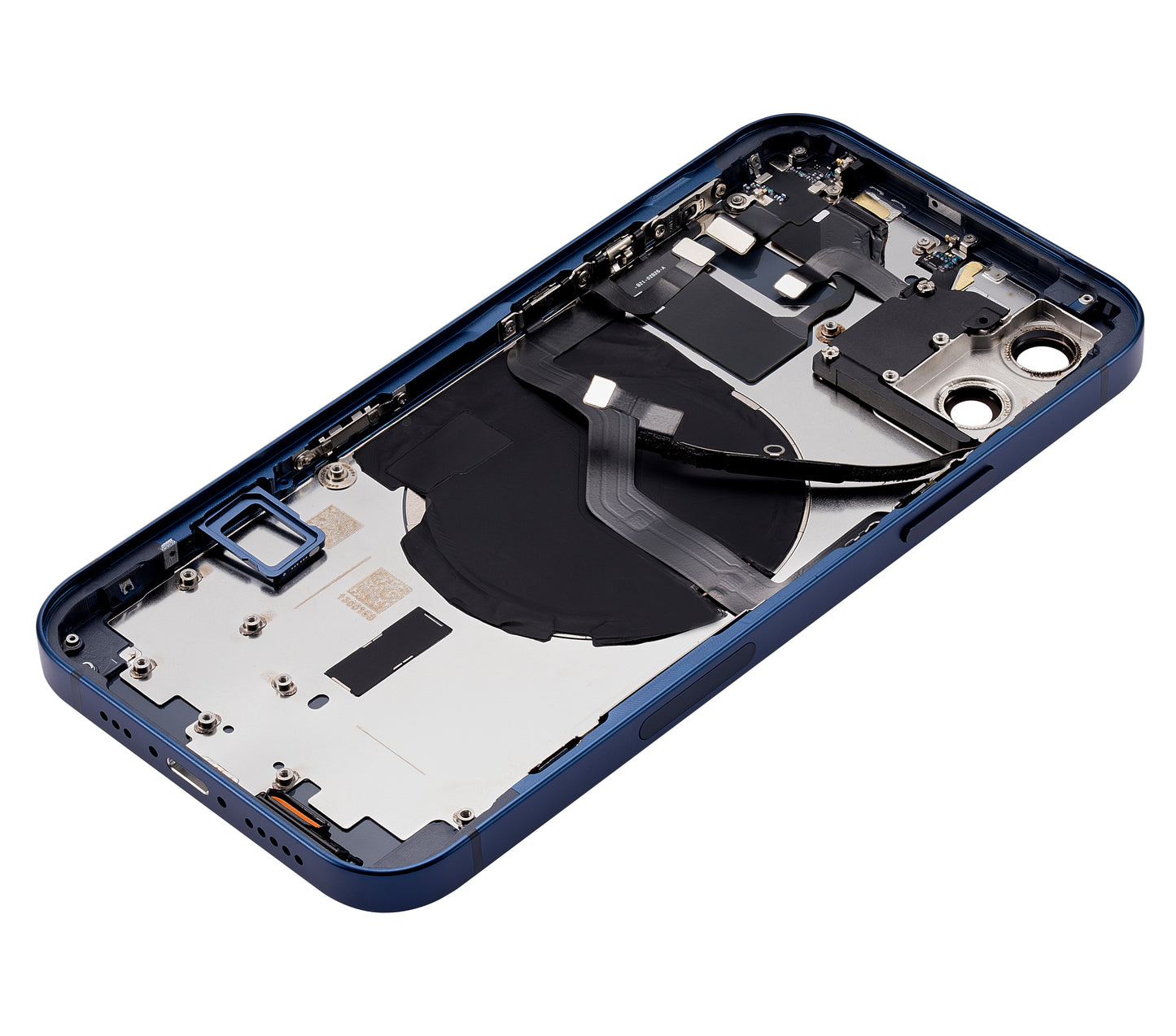 Back Housing W/ Small Parts For iPhone 12 (US Version) (Aftermarket Plus) (Blue)