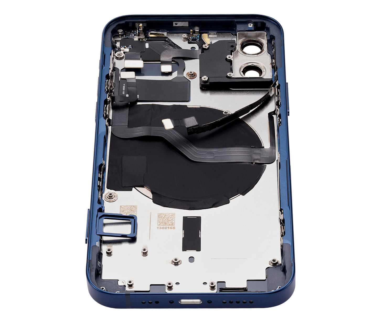 Back Housing W/ Small Parts For iPhone 12 (US Version) (Aftermarket Plus) (Blue)