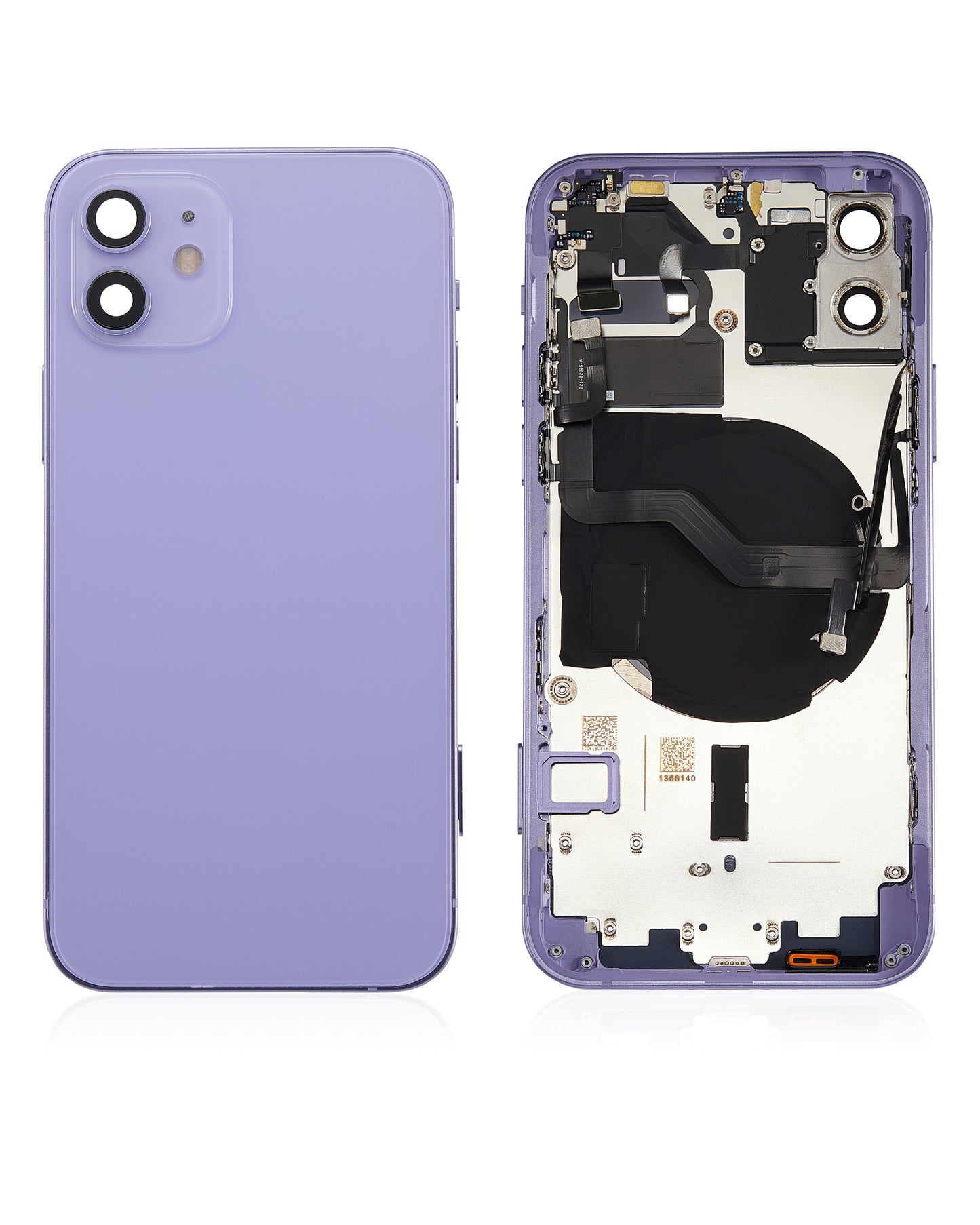 Back Housing W/ Small Parts For iPhone 12 (US Version) (Aftermarket Plus) (Purple)