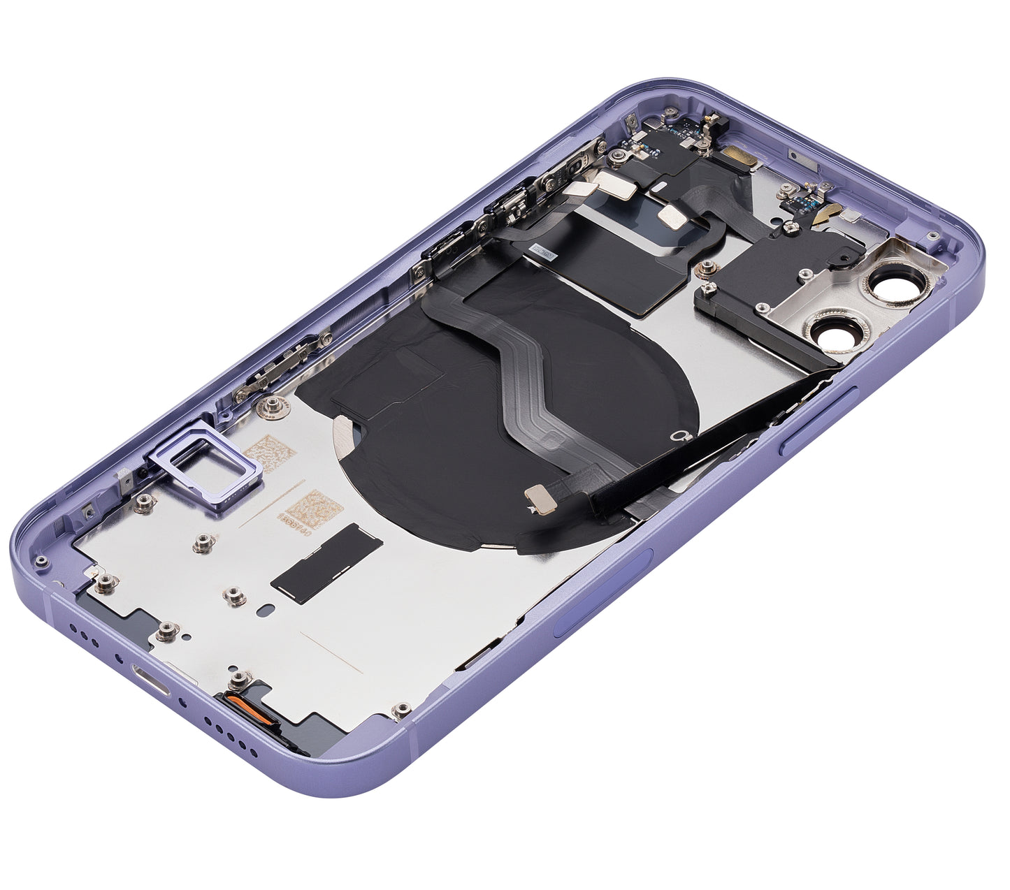Back Housing W/ Small Parts For iPhone 12 (US Version) (Aftermarket Plus) (Purple)
