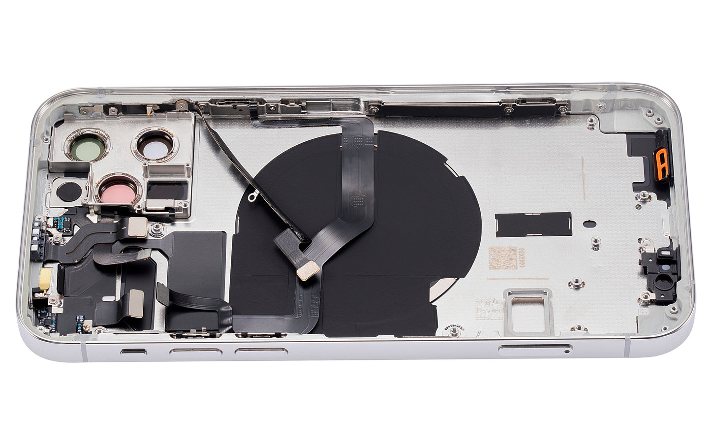 Back Housing W/ Small Parts For iPhone 12 Pro (US Version) (Aftermarket Plus) (Silver)