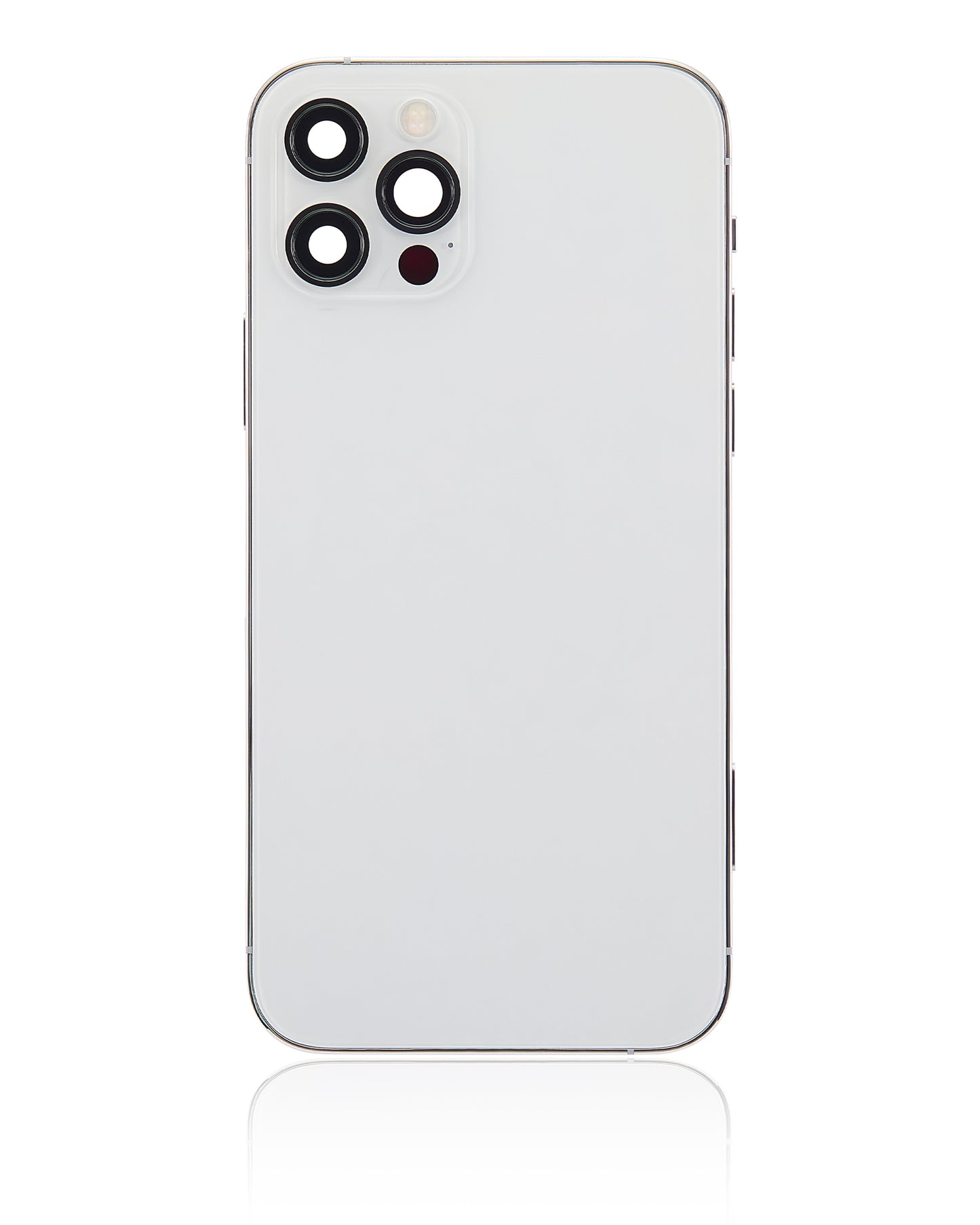 Back Housing W/ Small Parts For iPhone 12 Pro (US Version) (Aftermarket Plus) (Silver)