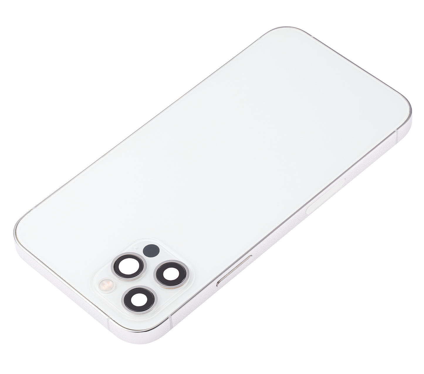 Back Housing W/ Small Parts For iPhone 12 Pro (US Version) (Aftermarket Plus) (Silver)