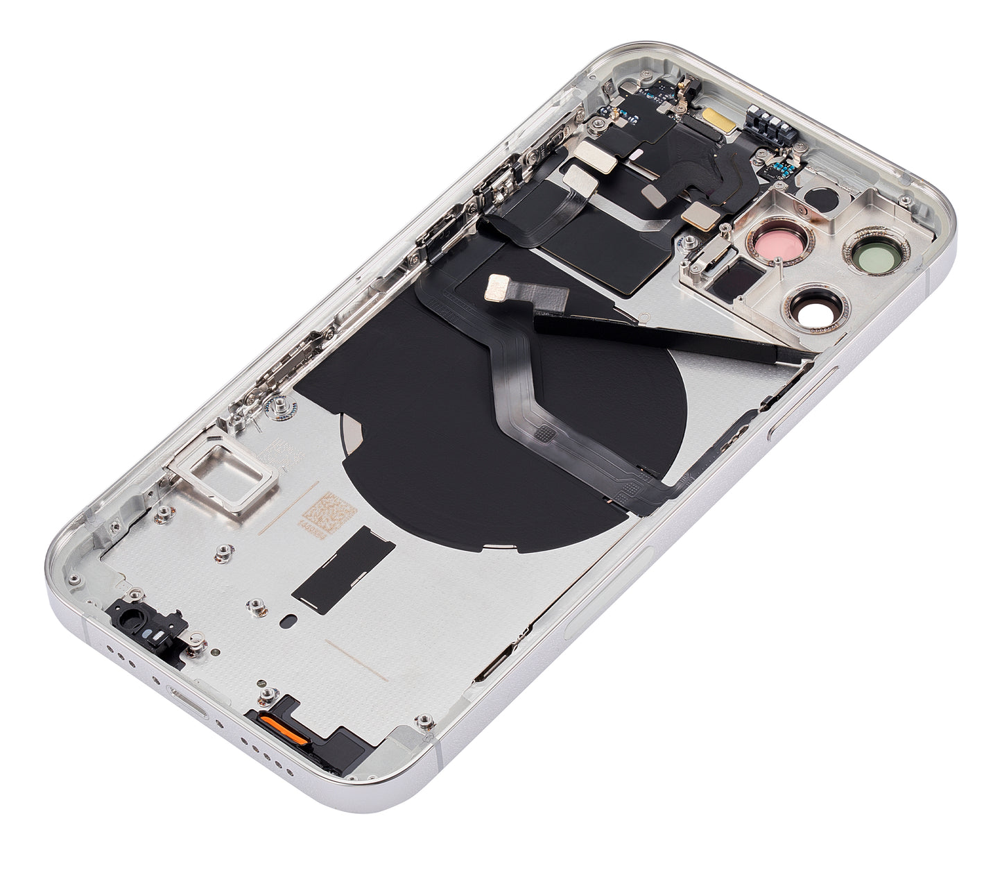 Back Housing W/ Small Parts For iPhone 12 Pro (US Version) (Aftermarket Plus) (Silver)