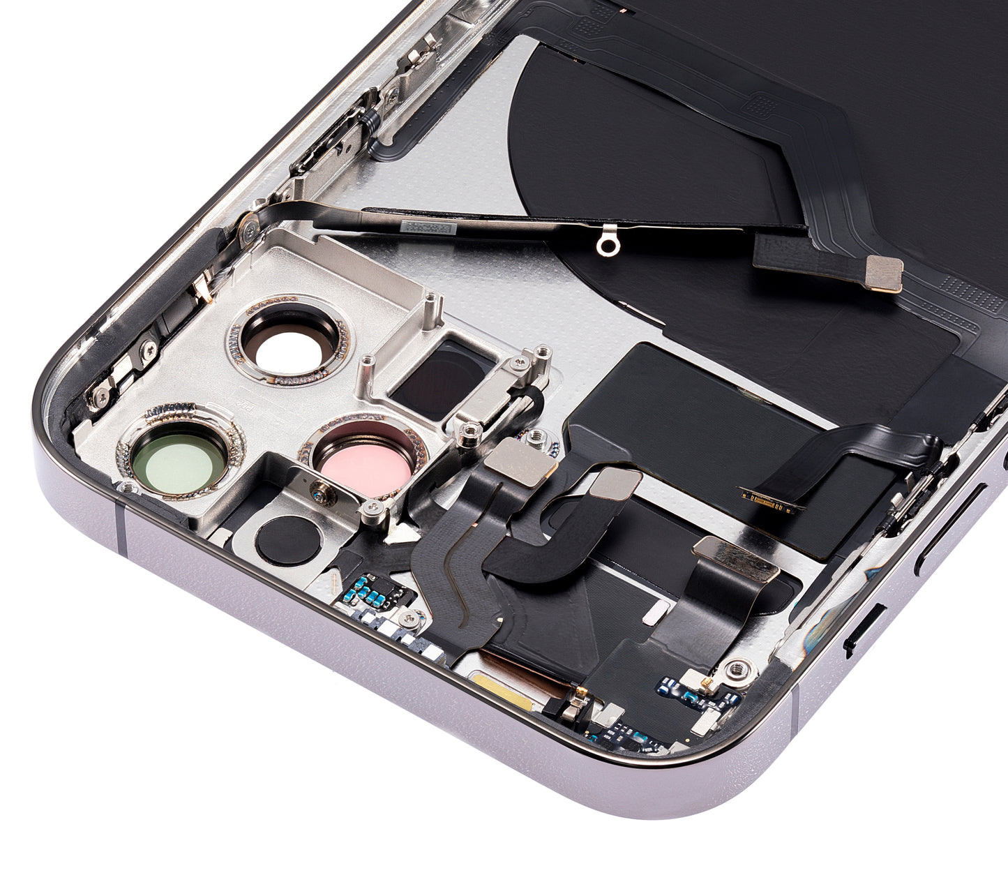Back Housing W/ Small Parts For iPhone 12 Pro (US Version) (Aftermarket Plus) (Graphite)