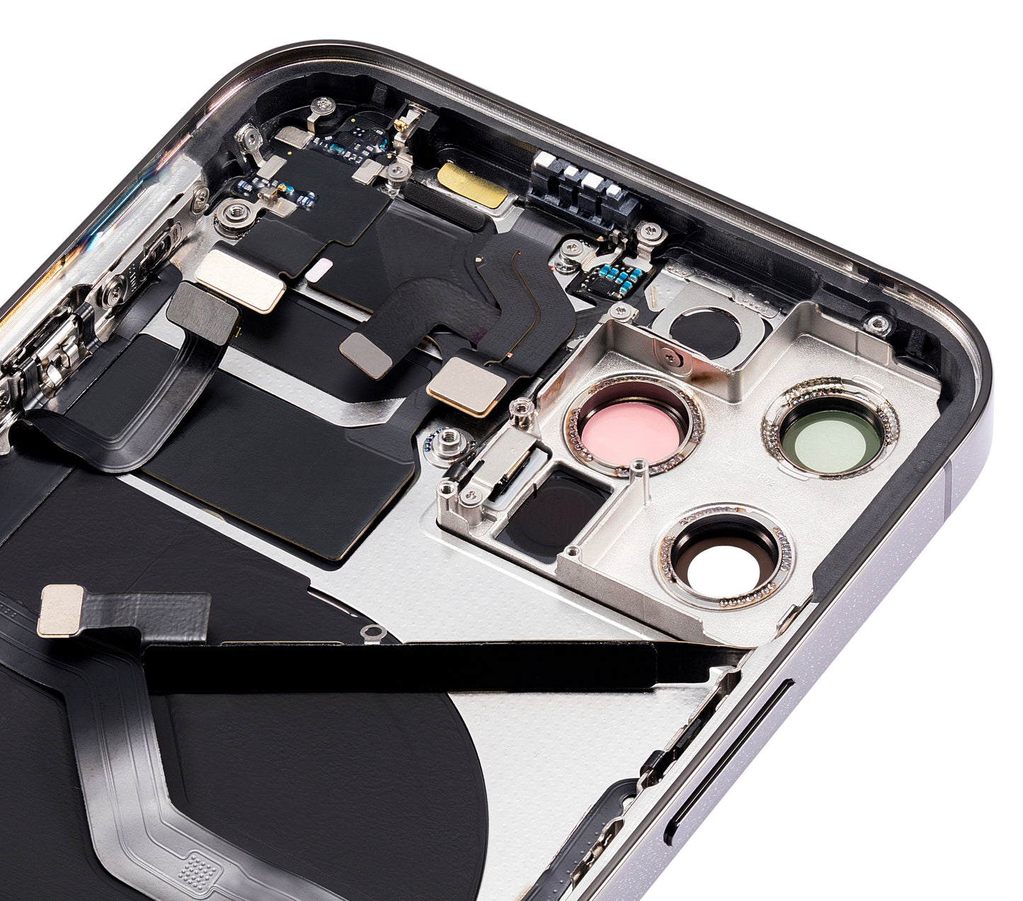 Back Housing W/ Small Parts For iPhone 12 Pro (US Version) (Aftermarket Plus) (Graphite)
