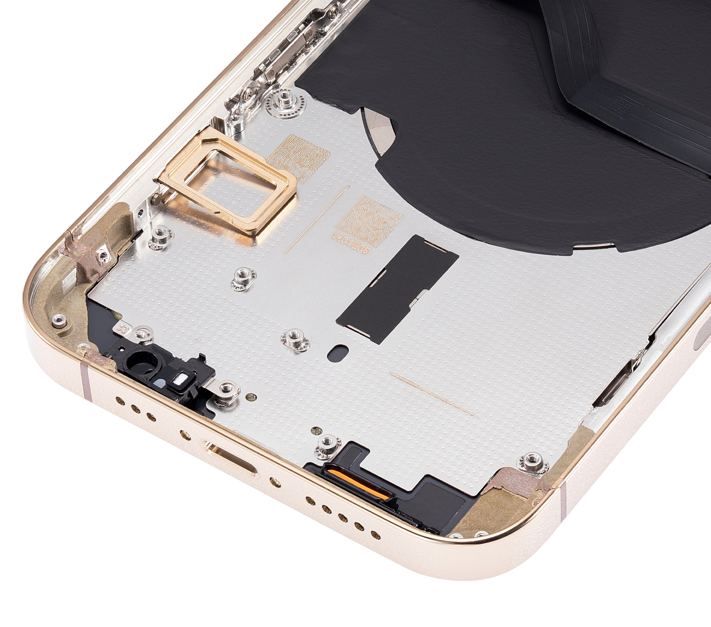 Back Housing W/ Small Parts For iPhone 12 Pro (US Version) (Aftermarket Plus) (Gold)