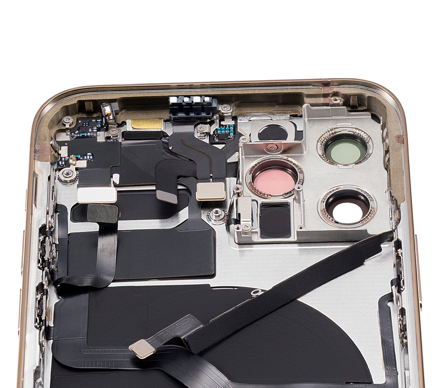 Back Housing W/ Small Parts For iPhone 12 Pro (US Version) (Aftermarket Plus) (Gold)