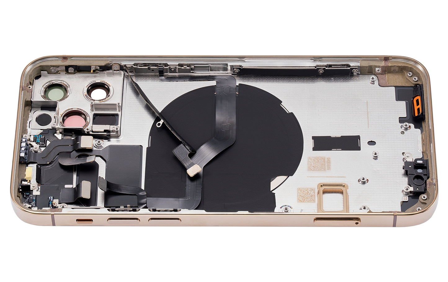 Back Housing W/ Small Parts For iPhone 12 Pro (US Version) (Aftermarket Plus) (Gold)