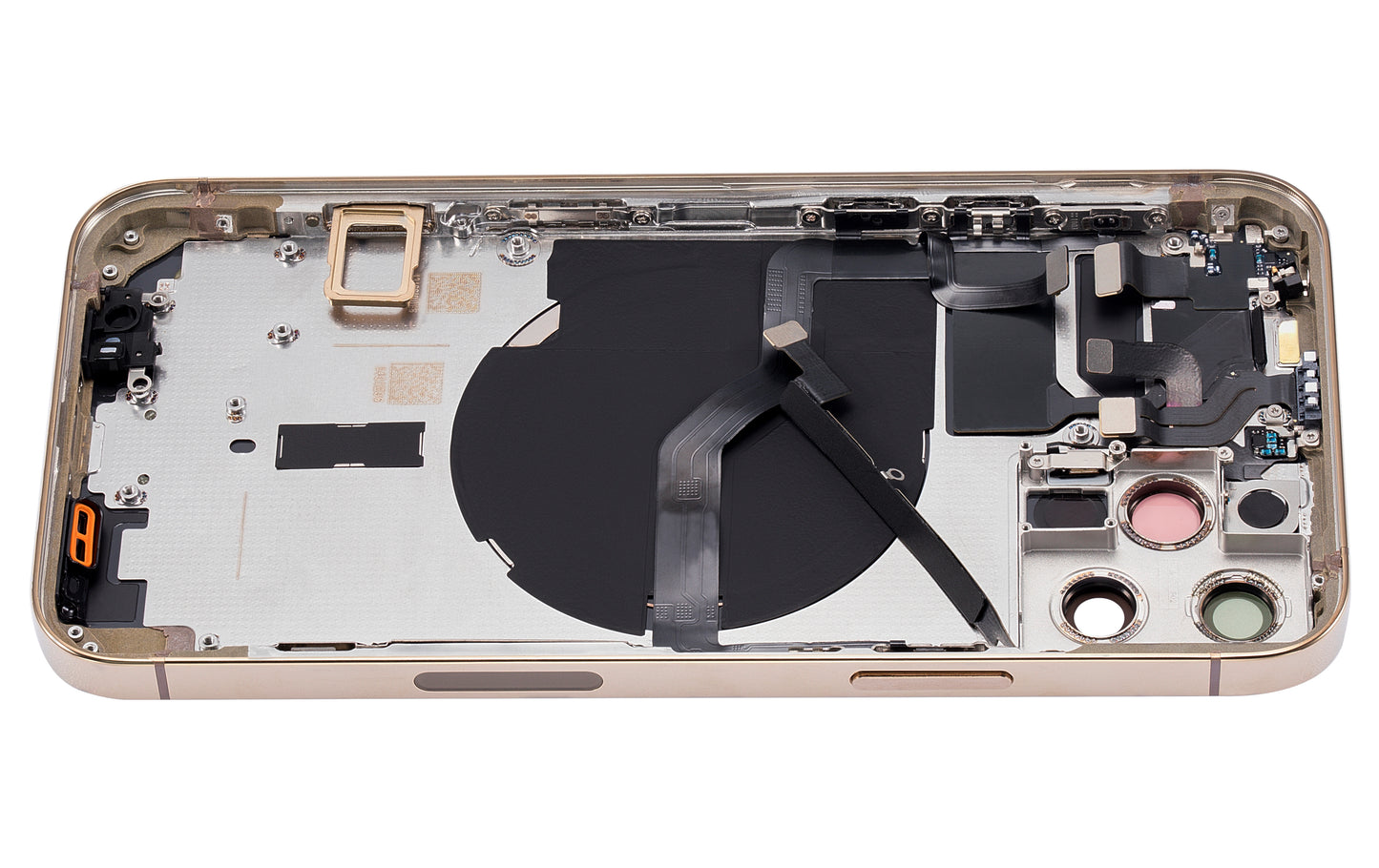 Back Housing W/ Small Parts For iPhone 12 Pro (US Version) (Aftermarket Plus) (Gold)