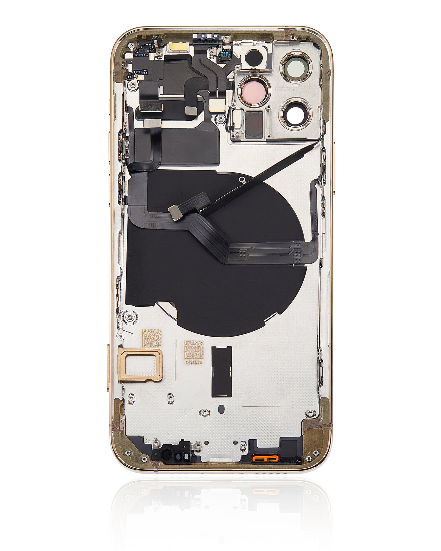 Back Housing W/ Small Parts For iPhone 12 Pro (US Version) (Aftermarket Plus) (Gold)