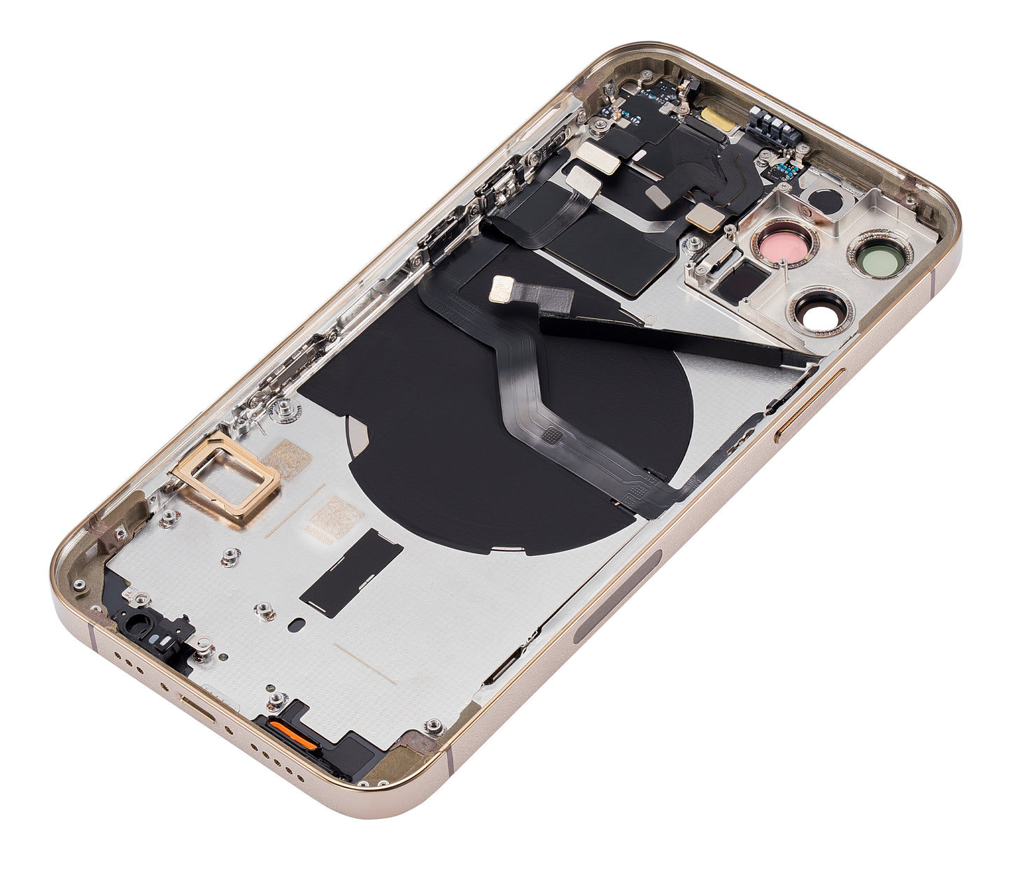 Back Housing W/ Small Parts For iPhone 12 Pro (US Version) (Aftermarket Plus) (Gold)