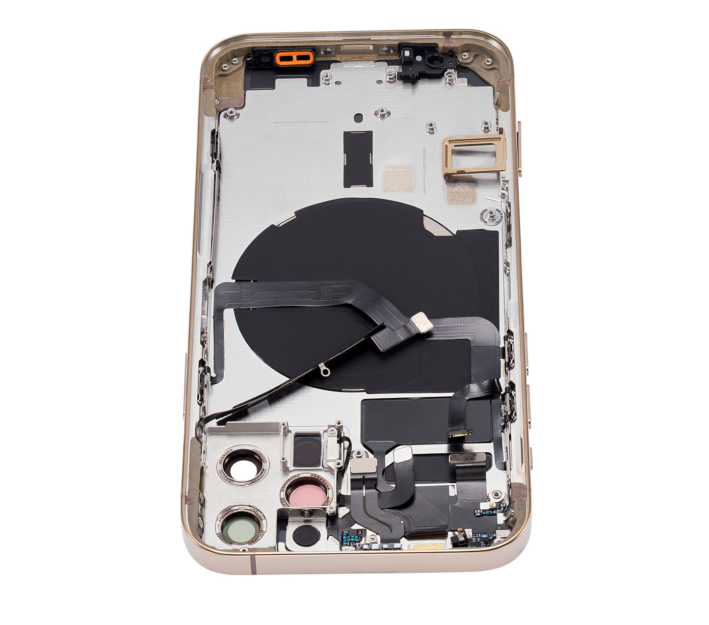 Back Housing W/ Small Parts For iPhone 12 Pro (US Version) (Aftermarket Plus) (Gold)