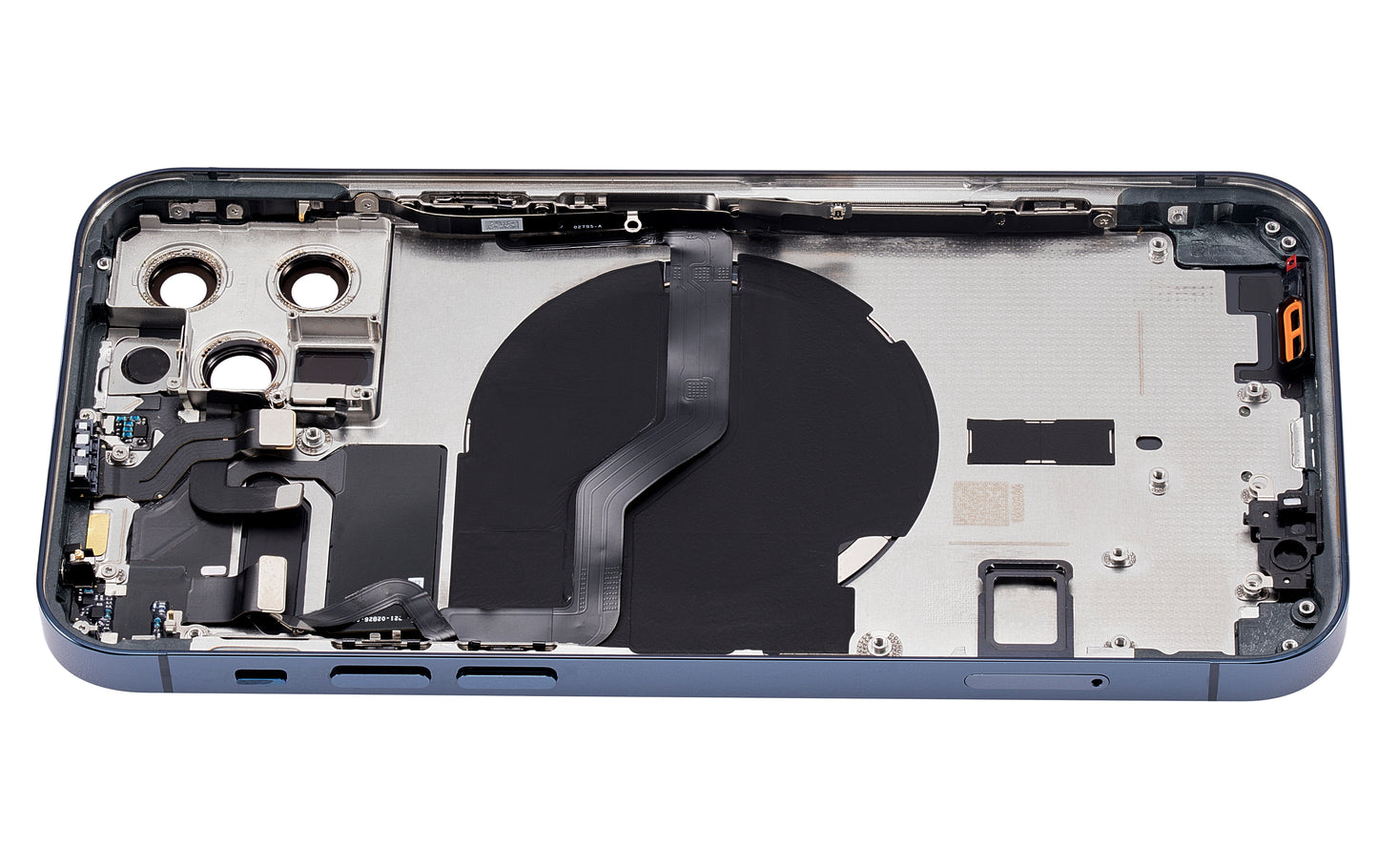 Back Housing W/ Small Parts For iPhone 12 Pro (US Version) (Aftermarket Plus) (Pacific Blue)
