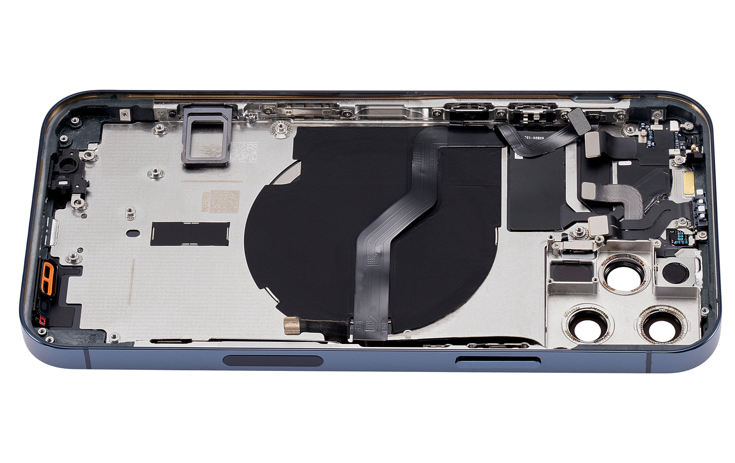 Back Housing W/ Small Parts For iPhone 12 Pro (US Version) (Aftermarket Plus) (Pacific Blue)