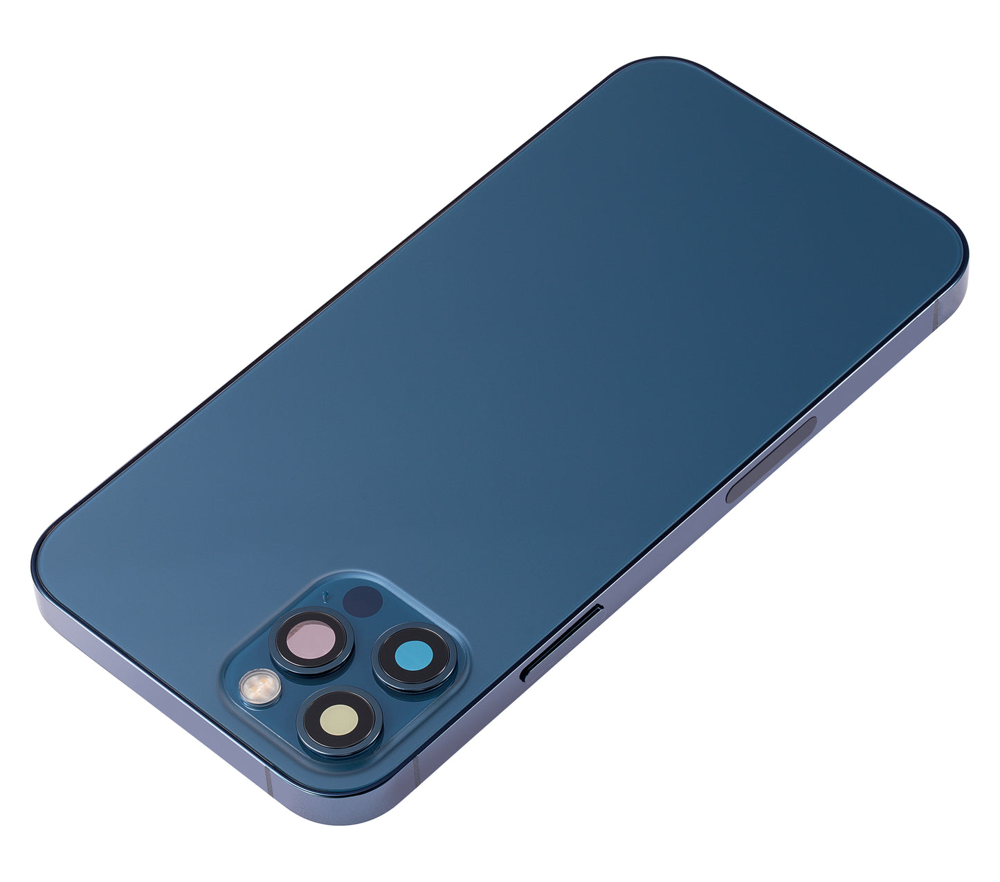 Back Housing W/ Small Parts For iPhone 12 Pro (US Version) (Aftermarket Plus) (Pacific Blue)
