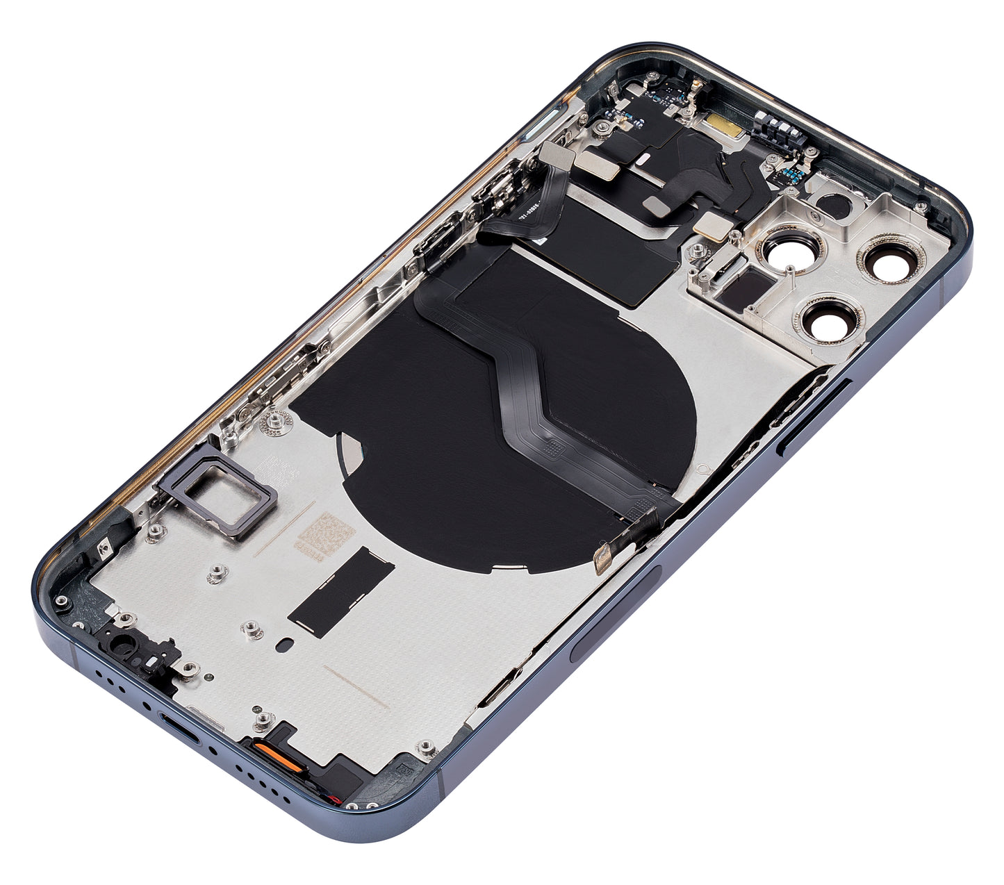 Back Housing W/ Small Parts For iPhone 12 Pro (US Version) (Aftermarket Plus) (Pacific Blue)