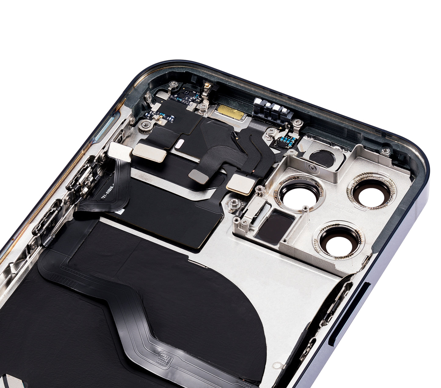 Back Housing W/ Small Parts For iPhone 12 Pro (US Version) (Aftermarket Plus) (Pacific Blue)