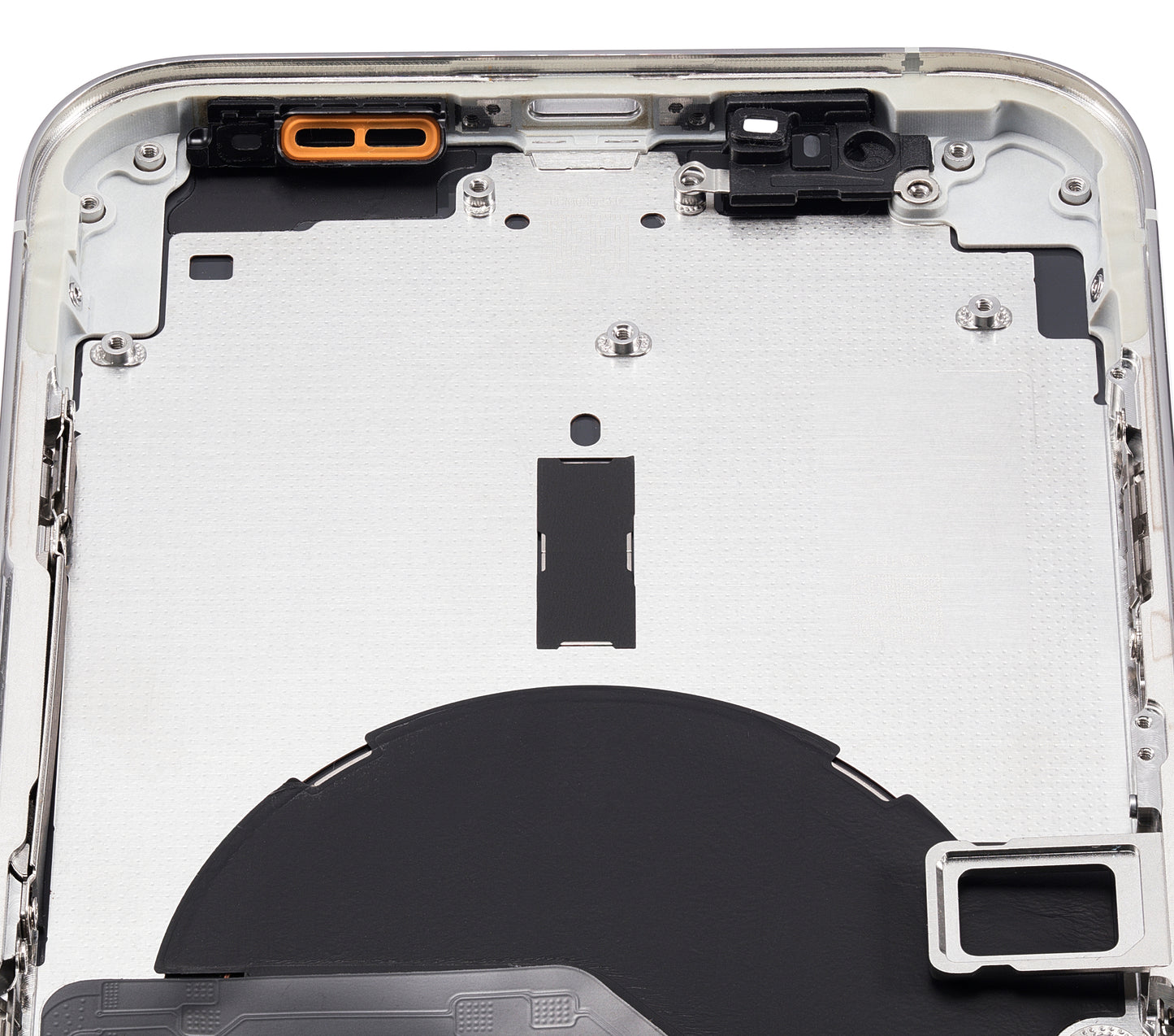Back Housing W/ Small Parts For iPhone 12 Pro Max (US Version) (Aftermarket Plus) (Silver)
