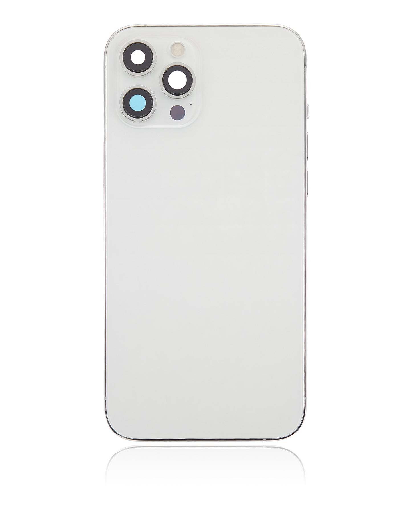 Back Housing W/ Small Parts For iPhone 12 Pro Max (US Version) (Aftermarket Plus) (Silver)
