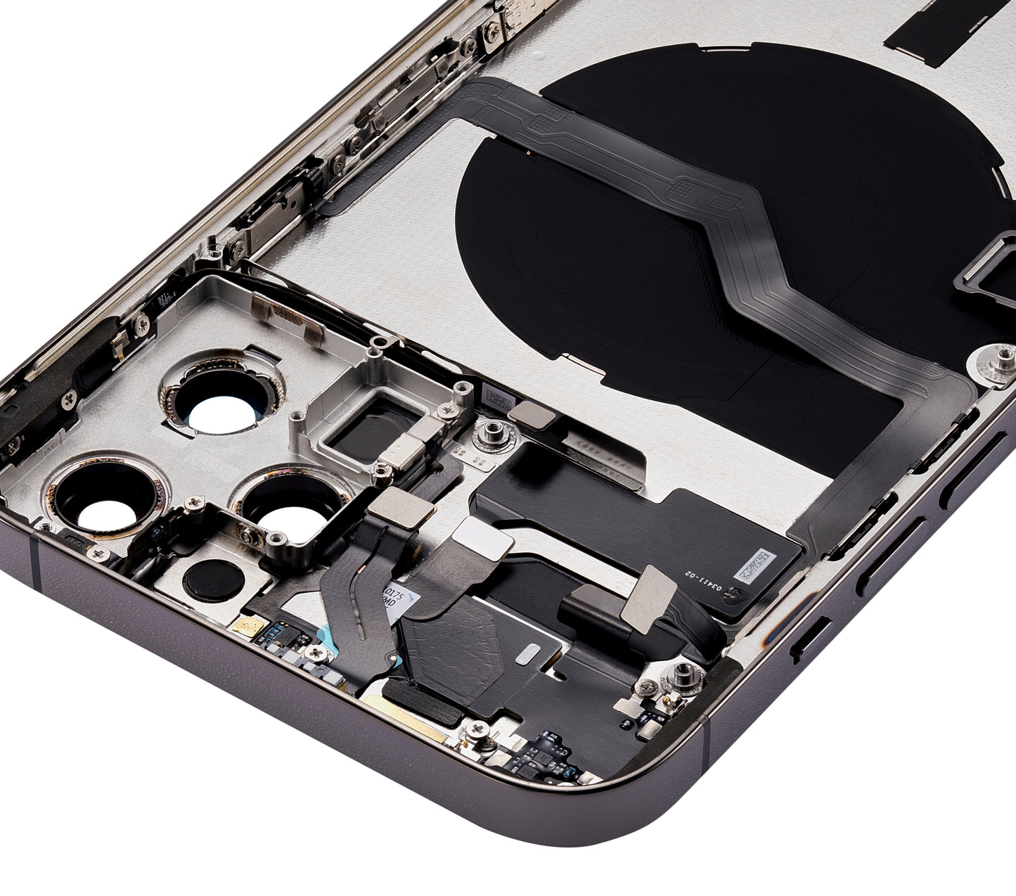 Back Housing W/ Small Parts For iPhone 12 Pro Max (US Version) (Aftermarket Plus) (Graphite)