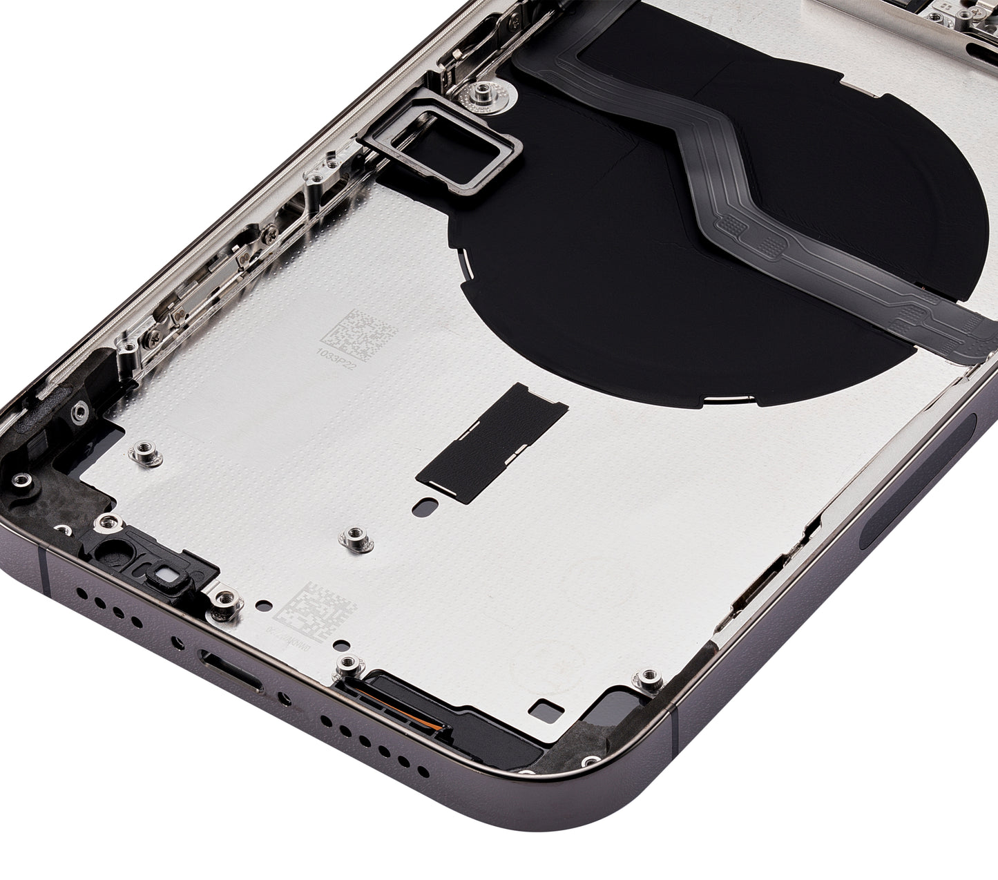 Back Housing W/ Small Parts For iPhone 12 Pro Max (US Version) (Aftermarket Plus) (Graphite)