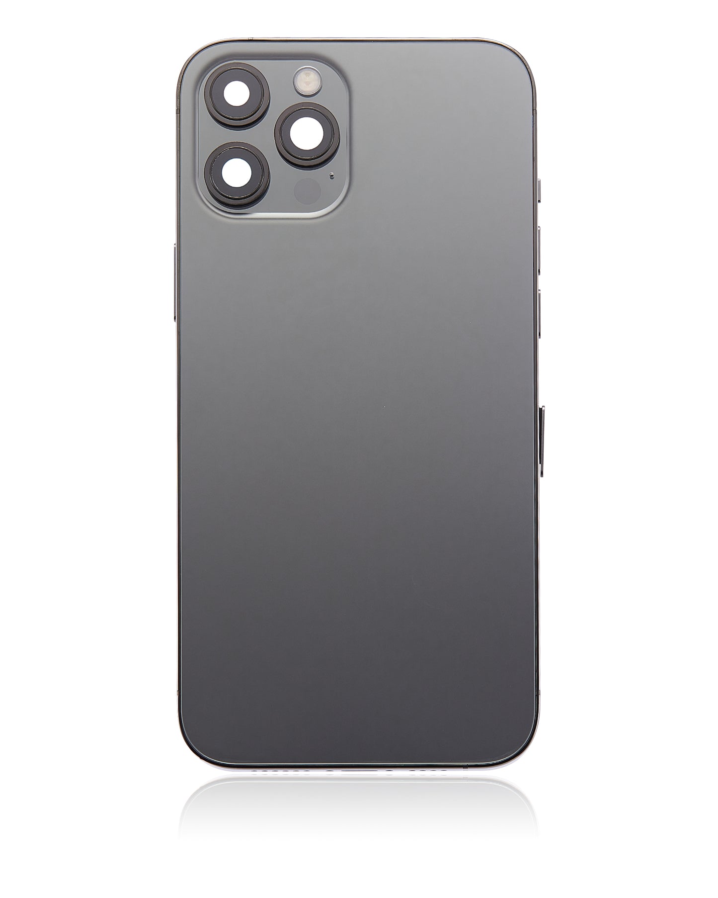 Back Housing W/ Small Parts For iPhone 12 Pro Max (US Version) (Aftermarket Plus) (Graphite)