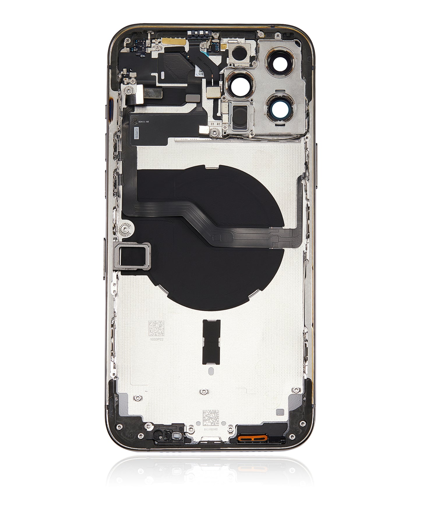 Back Housing W/ Small Parts For iPhone 12 Pro Max (US Version) (Aftermarket Plus) (Graphite)