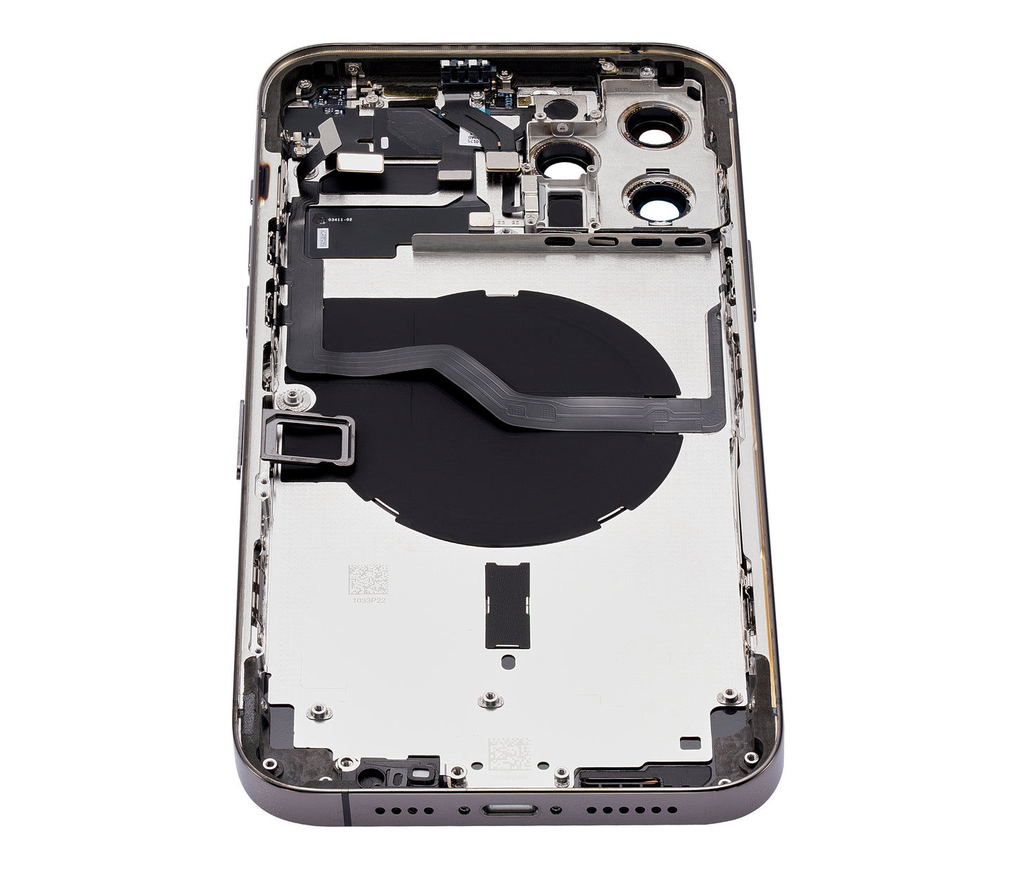 Back Housing W/ Small Parts For iPhone 12 Pro Max (US Version) (Aftermarket Plus) (Graphite)