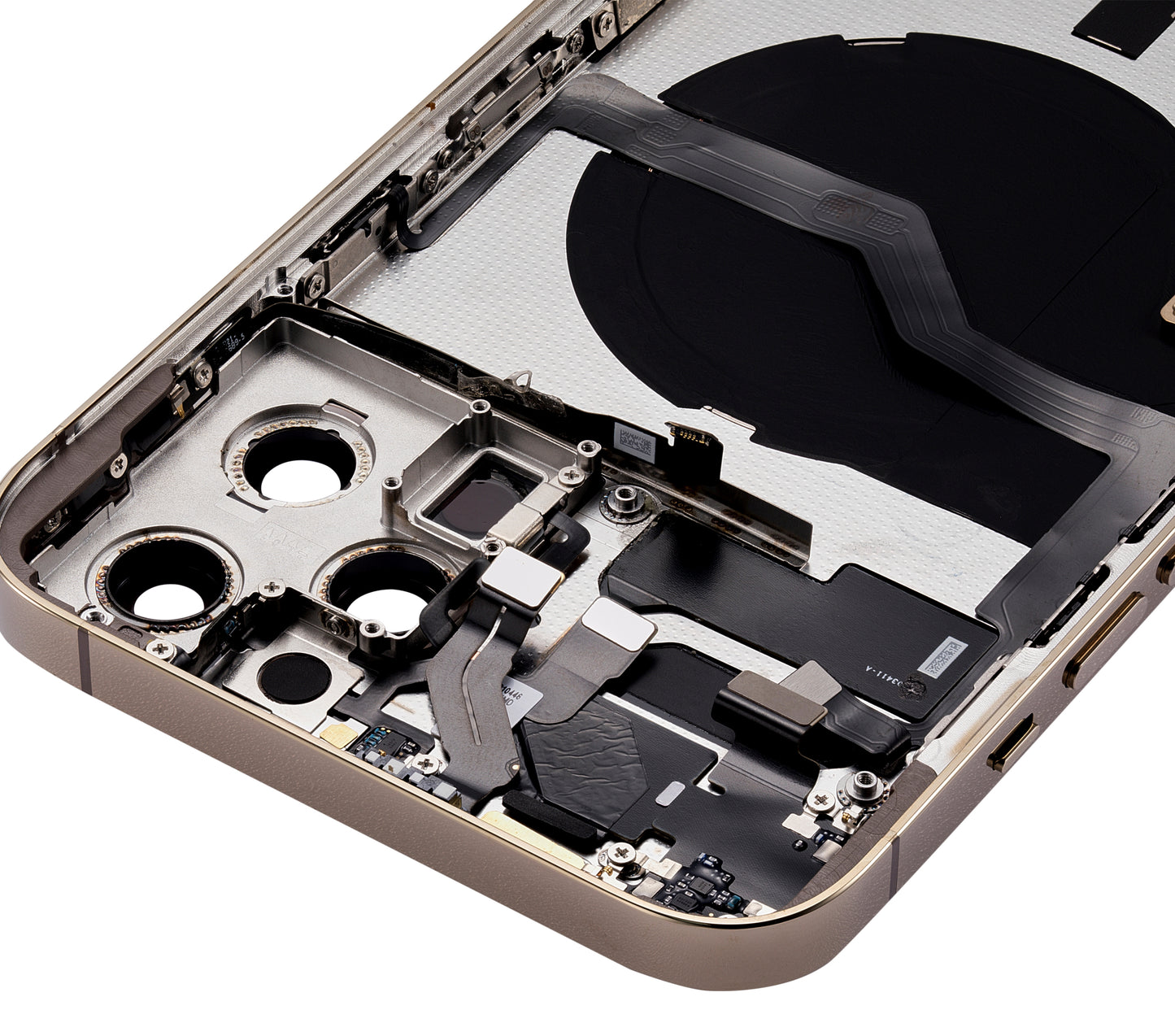 Back Housing W/ Small Parts For iPhone 12 Pro Max (US Version) (Aftermarket Plus) (Gold)